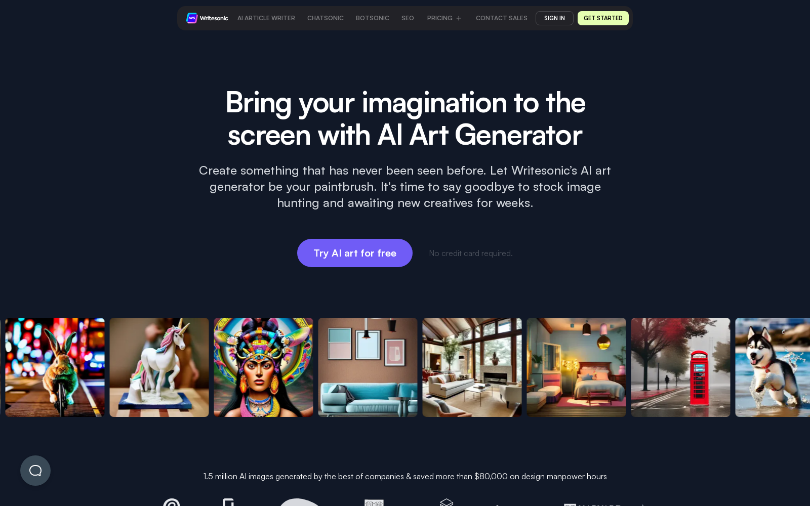 AI Art Generator from Text | Writesonic.com icon
