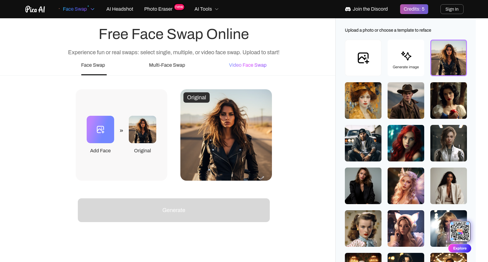 Free AI Face Swap Online: Video & Image | Pica AI Face Swapper icon