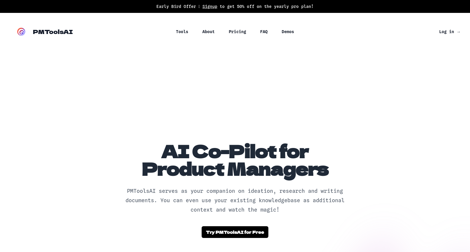 PMToolsAI | AI for PM: Unleashing Productivity with PMToolsAI