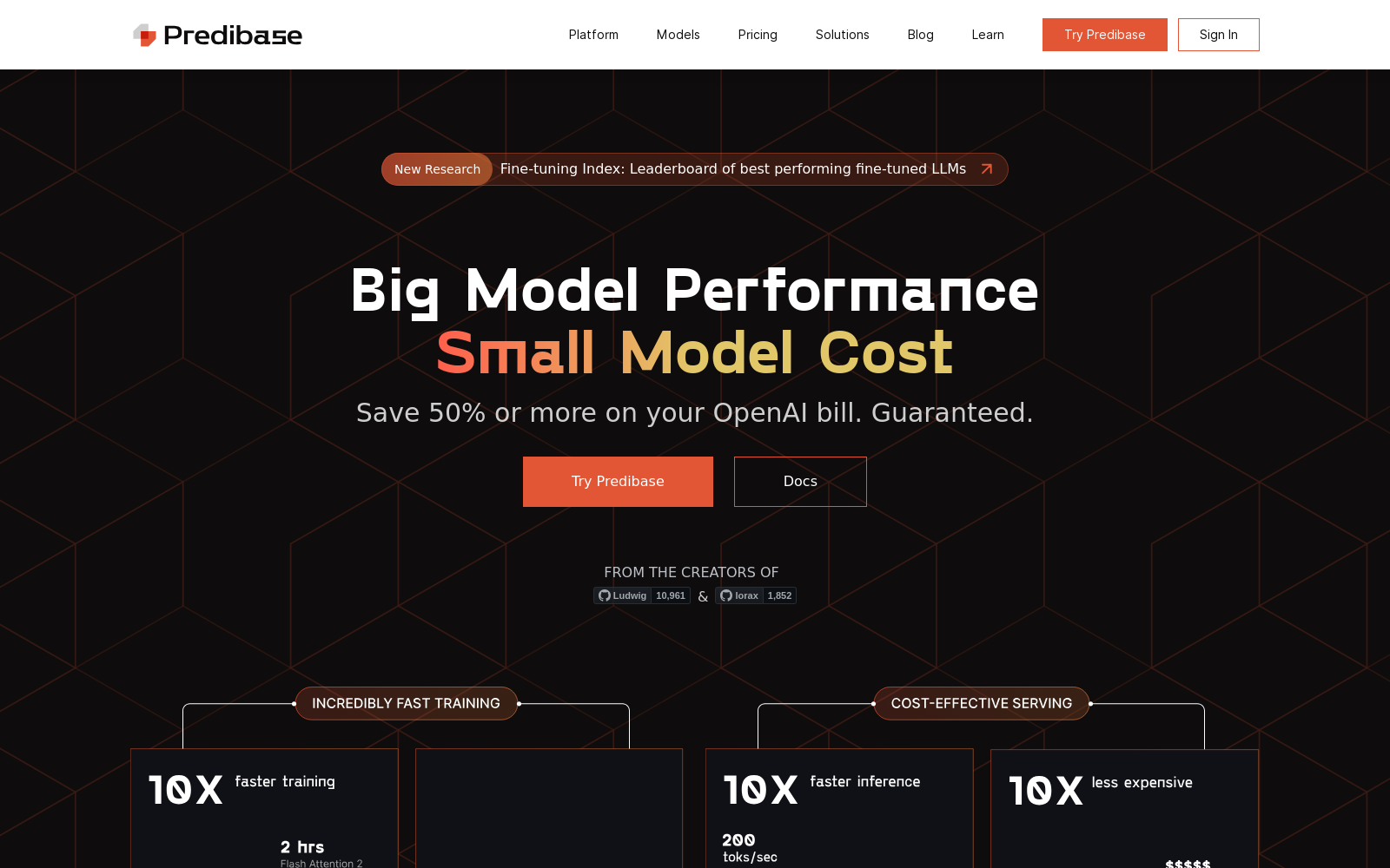Predibase: The Developers Platform for Fine-tuning and Serving LLMs icon