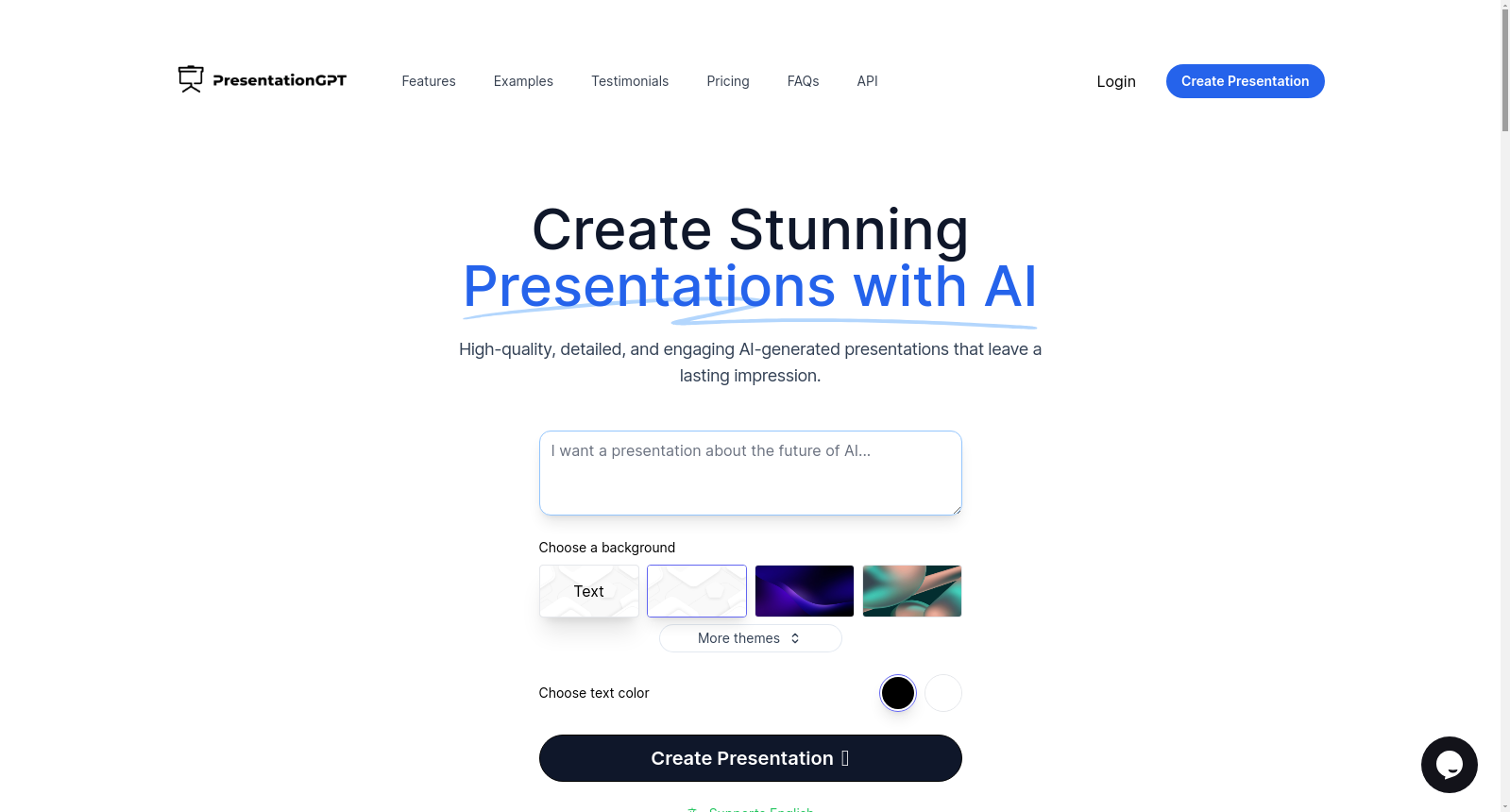 PresentationGPT - The #1 AI Presentation Generator