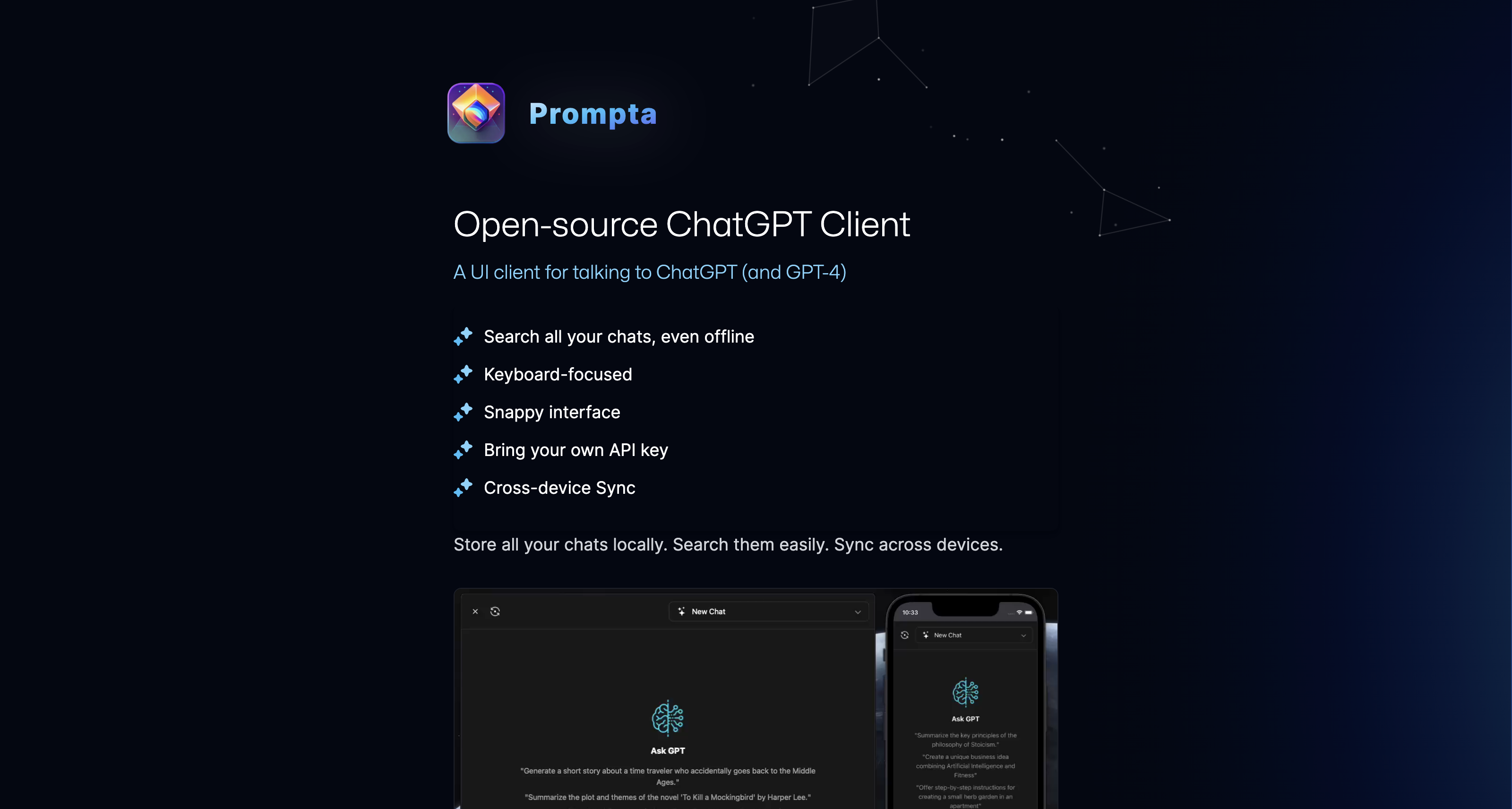 Prompta - Open-source ChatGPT Client icon