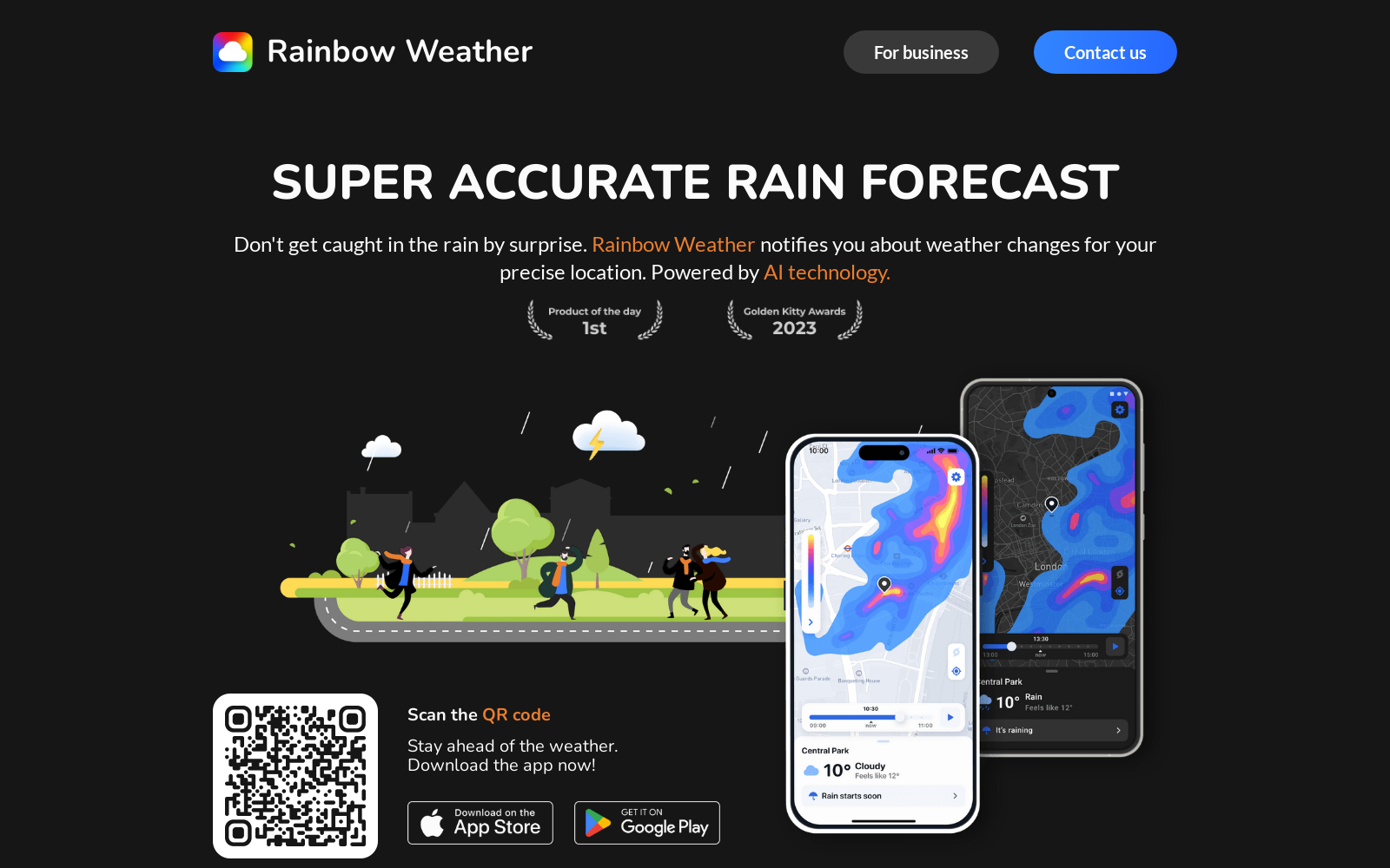 Rainbow Weather: AI Forecast, Local Radar, Hurricane Tracker icon