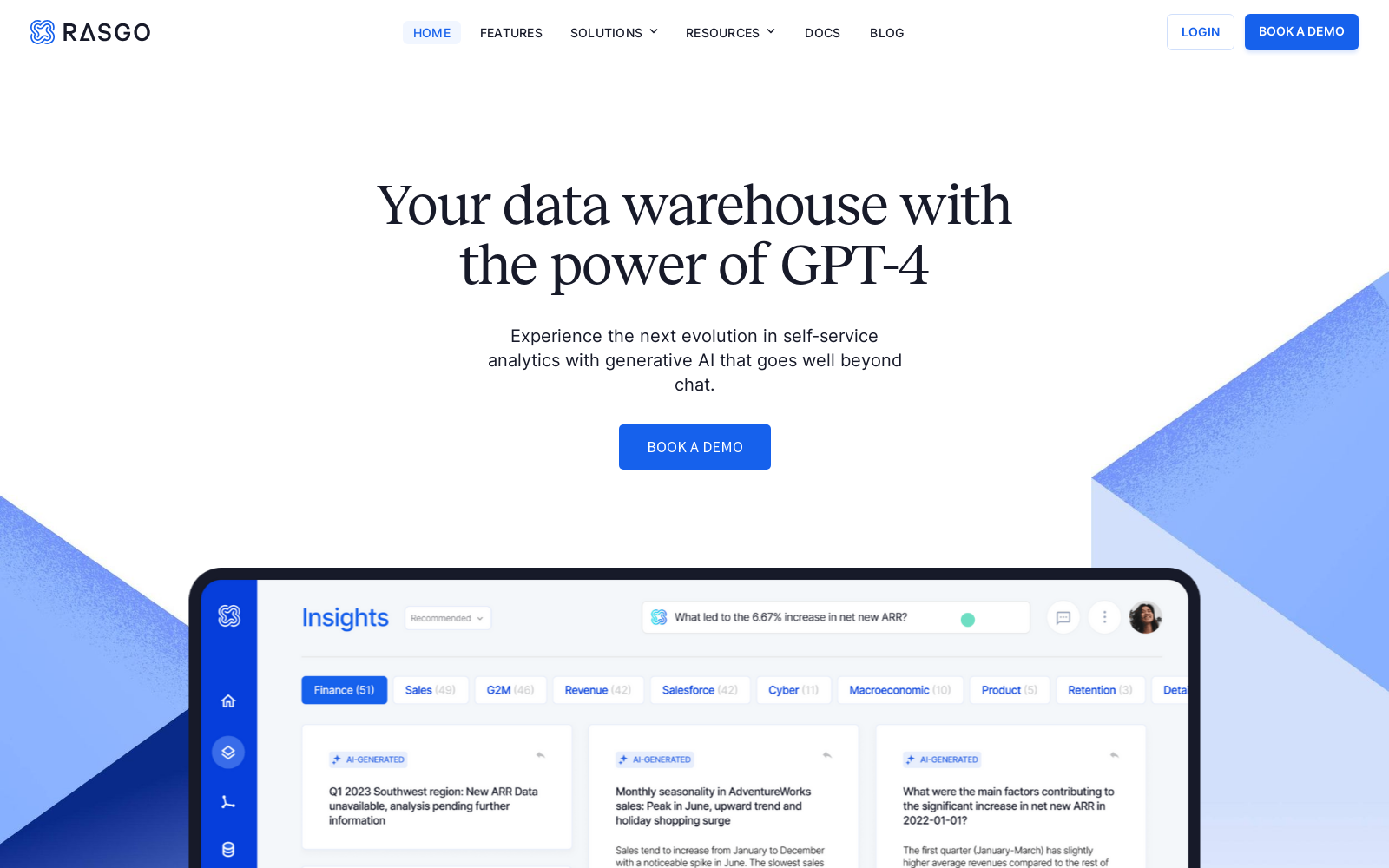Rasgo - Generative AI for your EDW