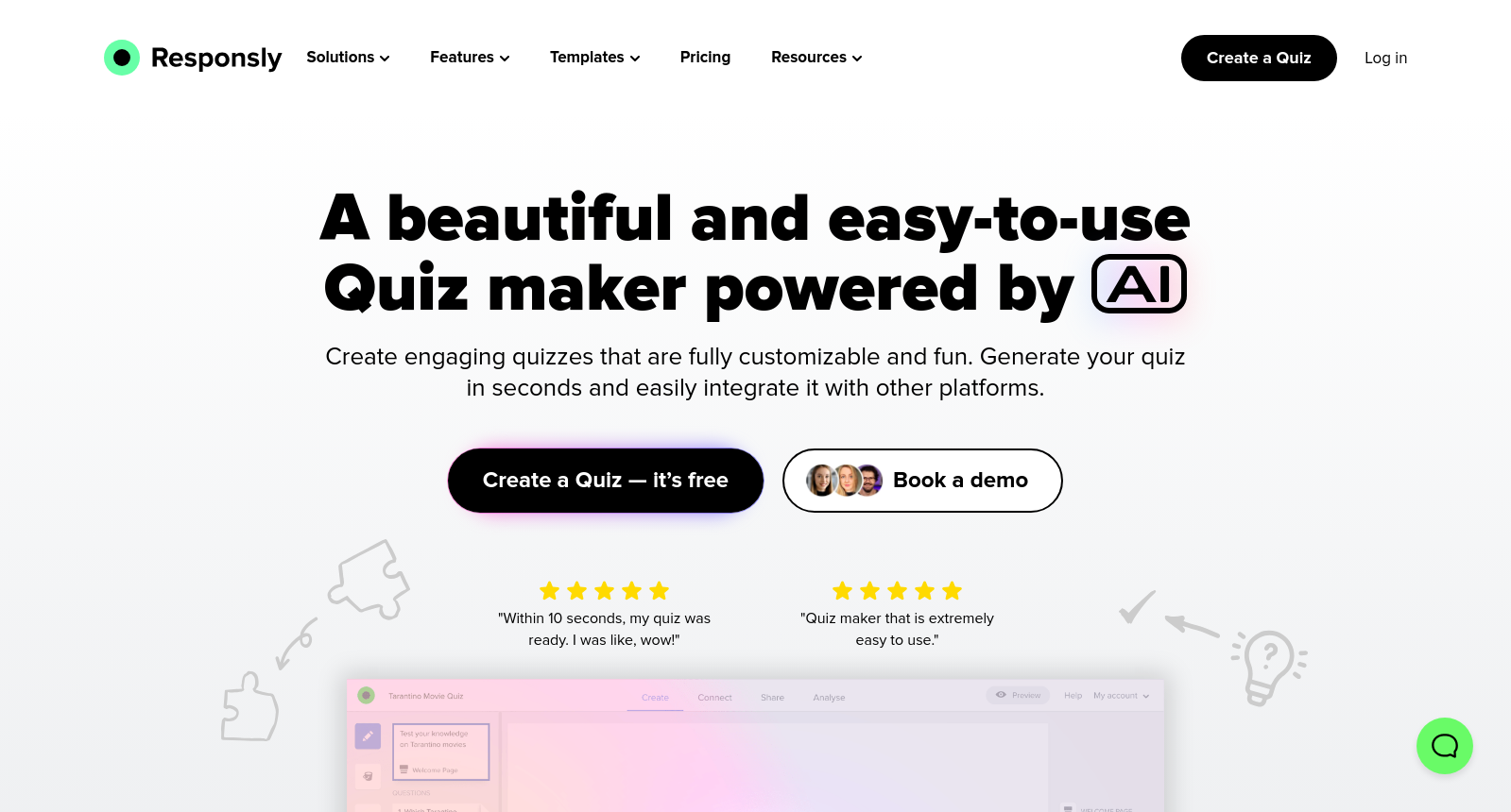 AI Quiz Generator - Free Online Quiz Maker - Responsly icon