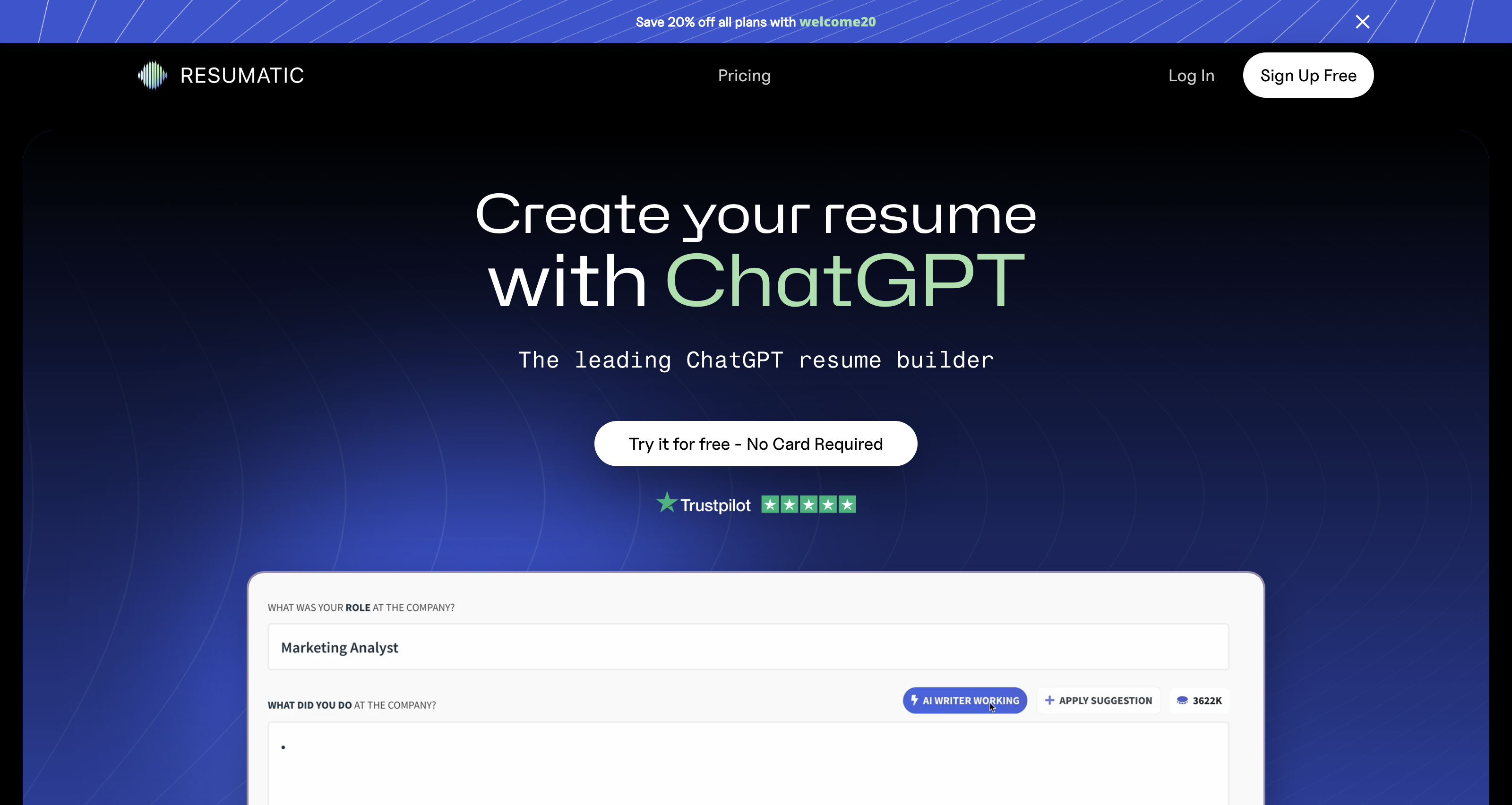 Resumatic - Fastest ChatGPT-Powered Resume Builder