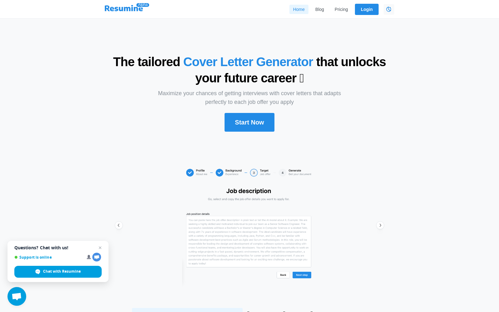 Build Free Custom Cover Letters faster than ever