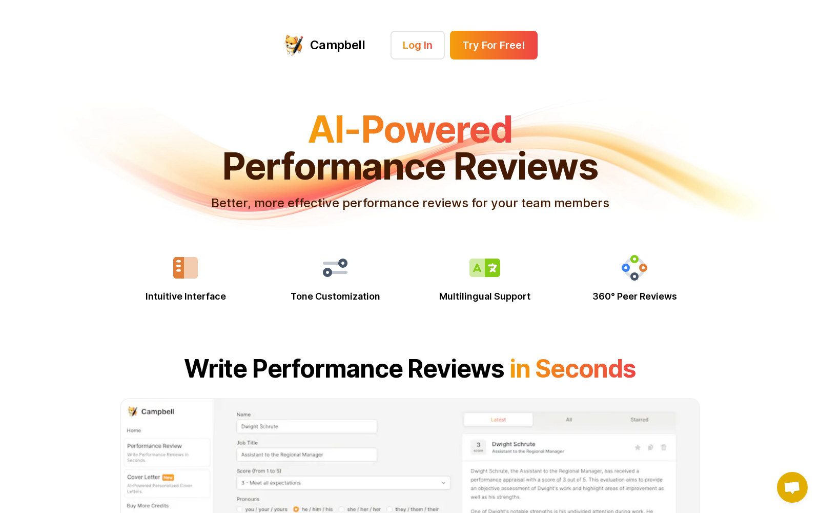 Campbell Reviews | Best AI-Powered Performance Reviews Tool