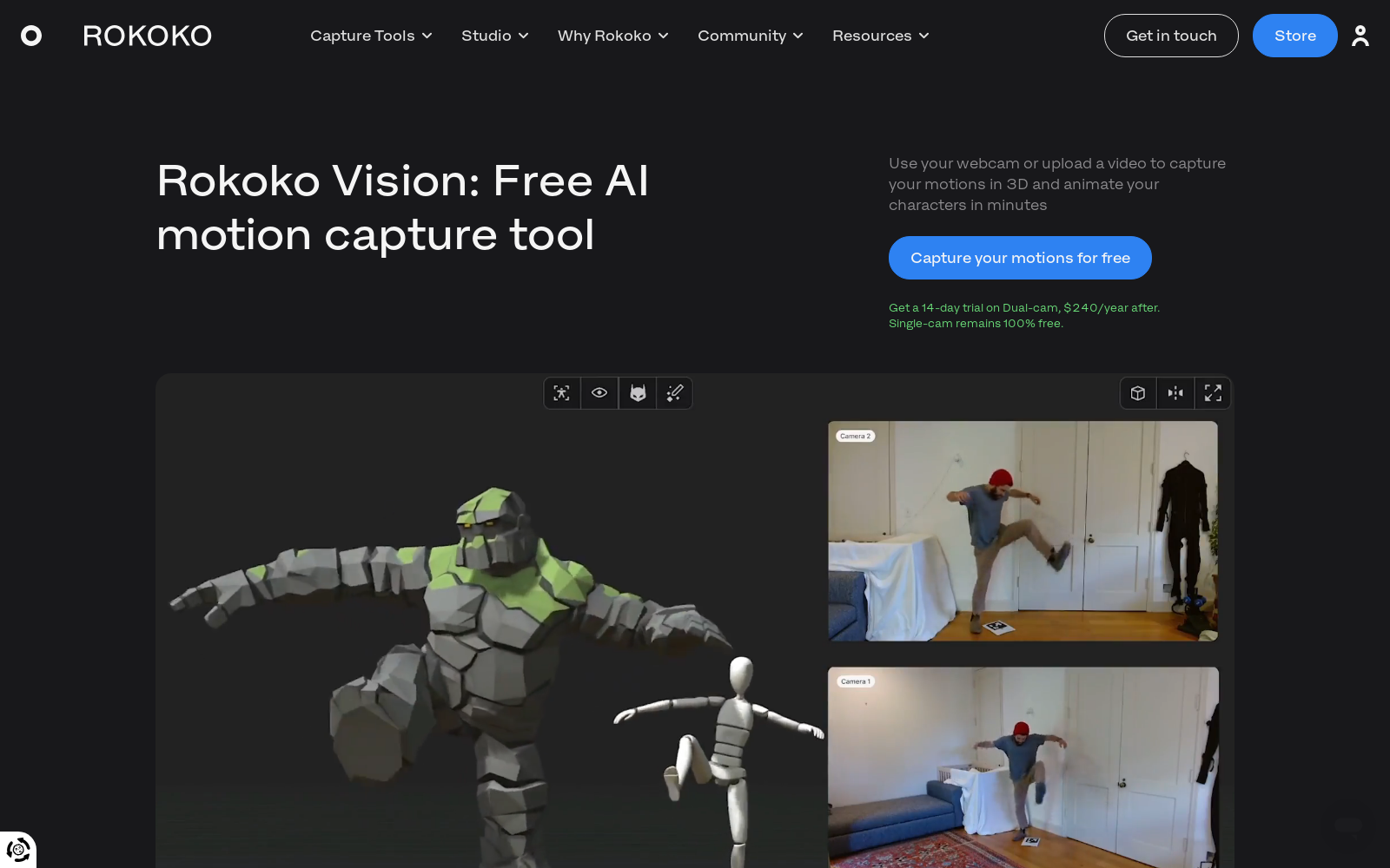 Rokoko Vision: Free AI Motion Capture Tool icon