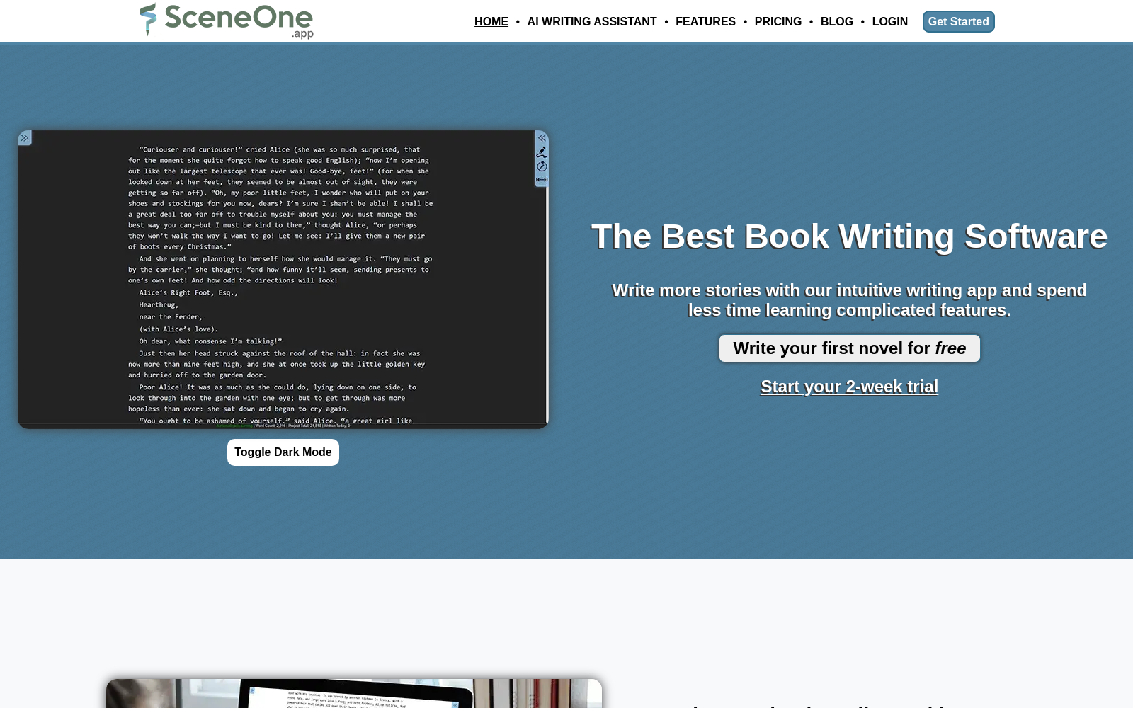 Online Book Writing Software now with AI Writing Assistant