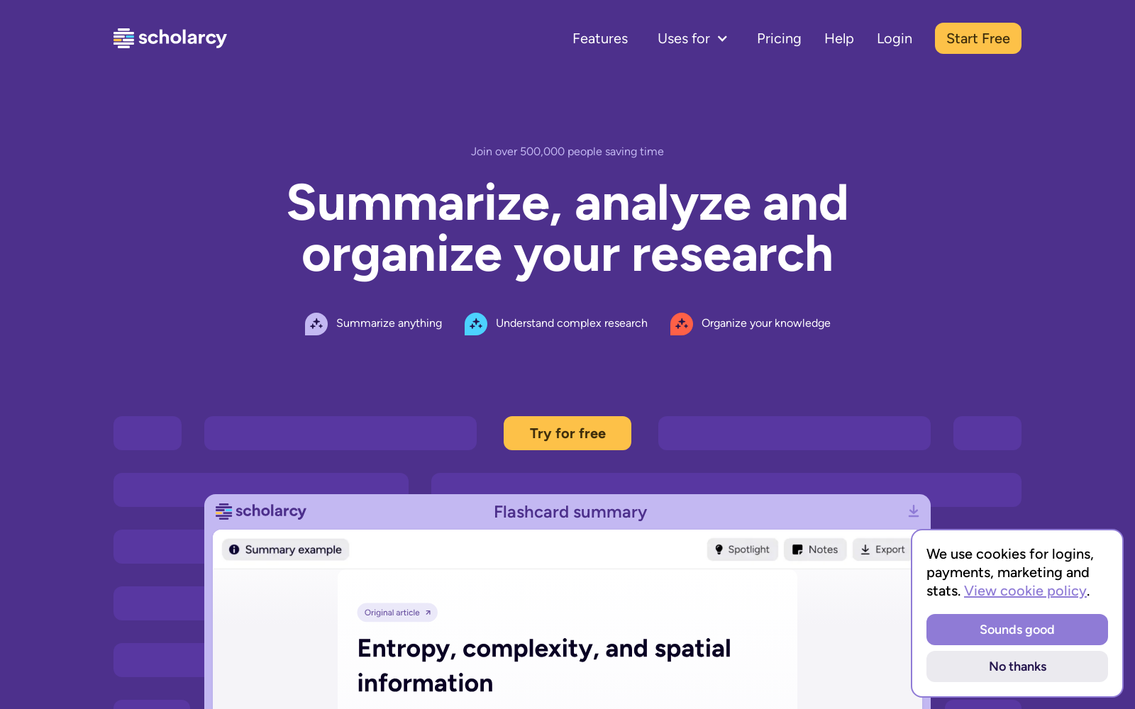 Scholarcy - Knowledge made simple