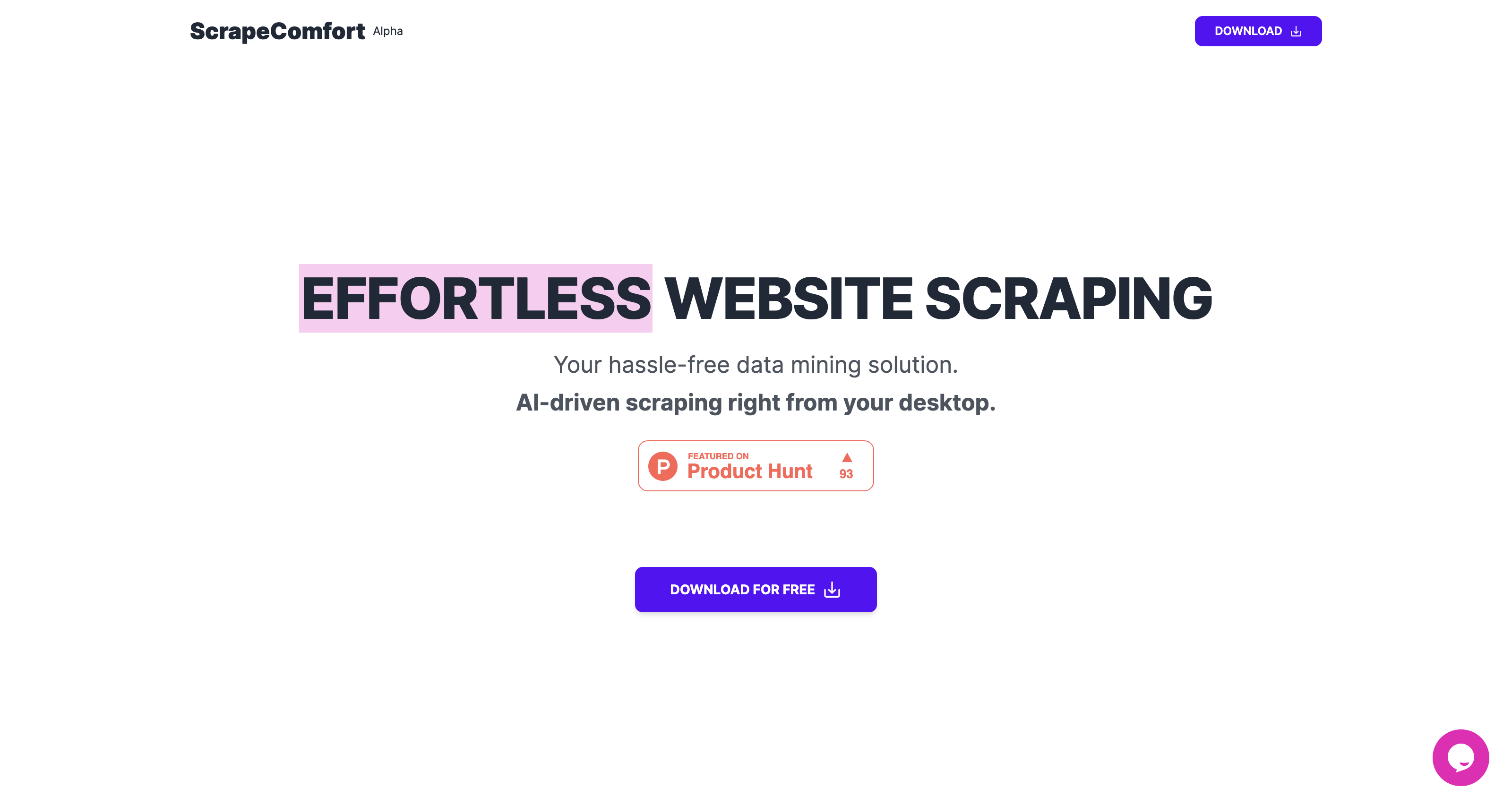 Scrape Comfort — AI Scraper