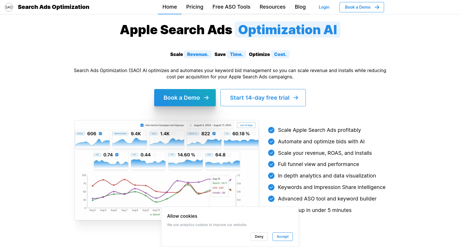 Apple Search Ads Optimization and Automation AI | SAO icon