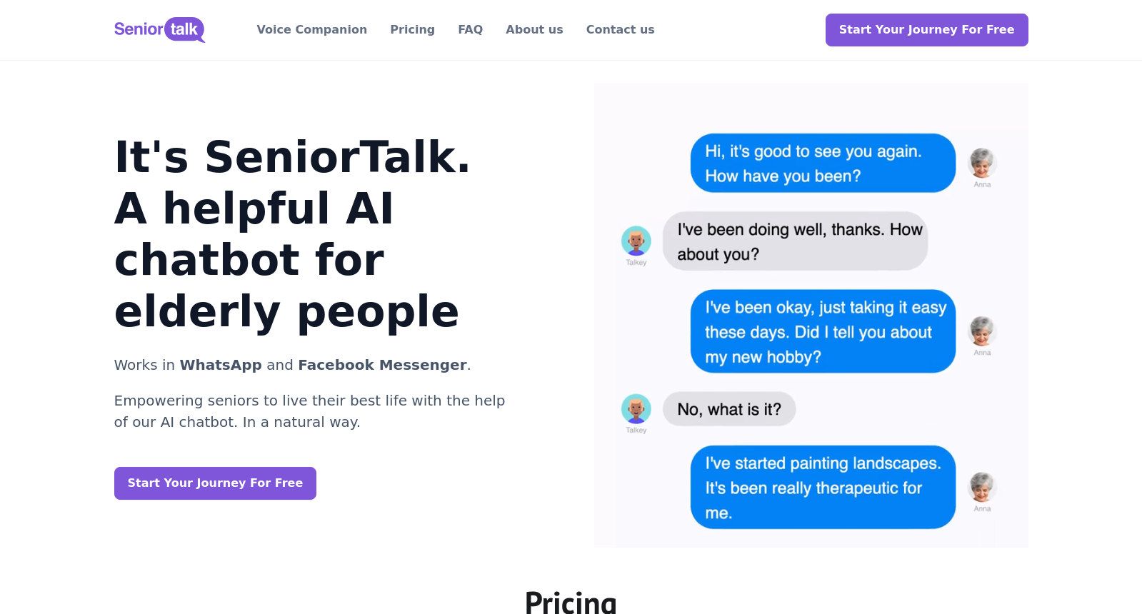 SeniorTalk — Chatbot for Elderly People icon