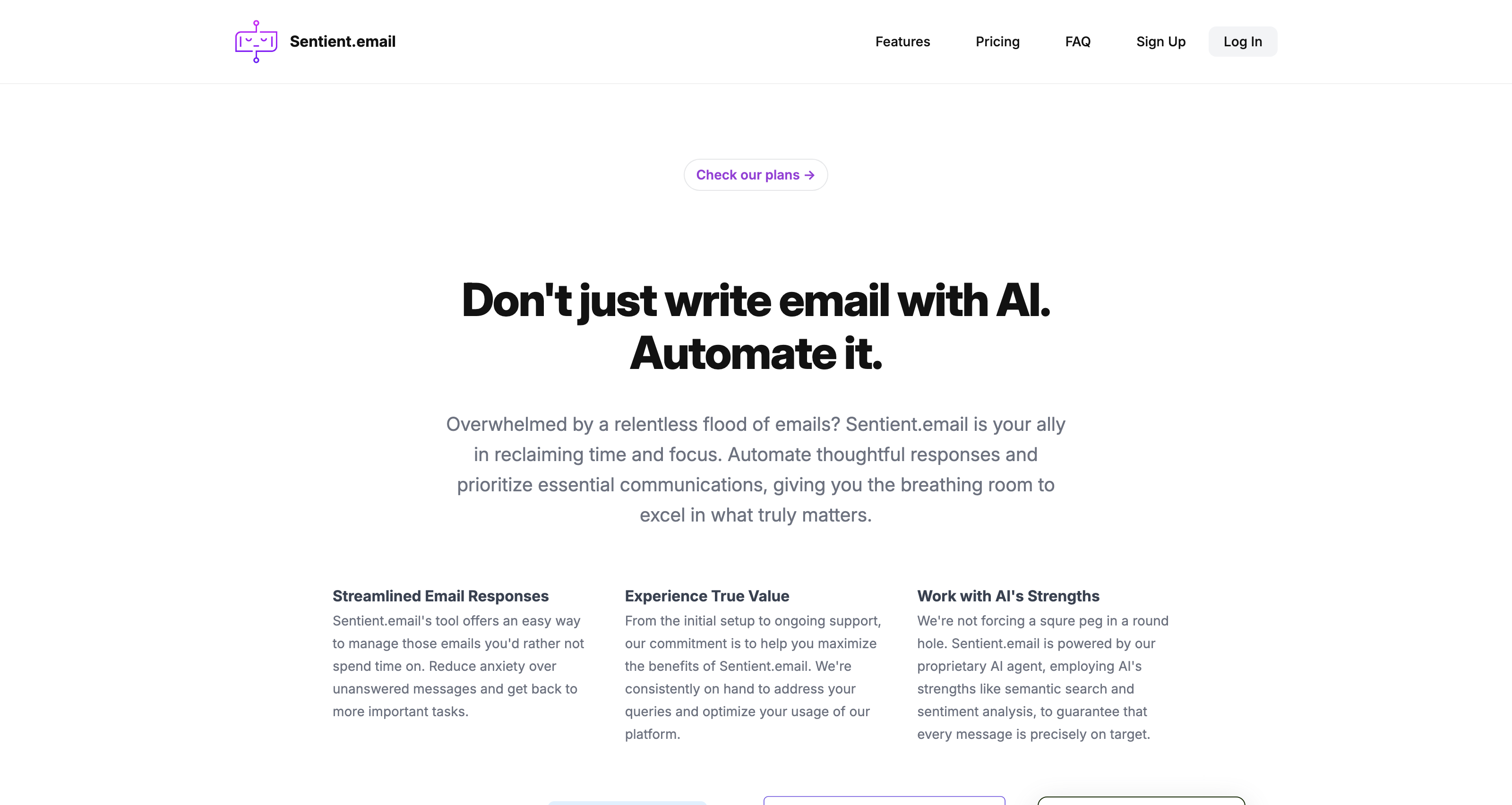 Sentient Email