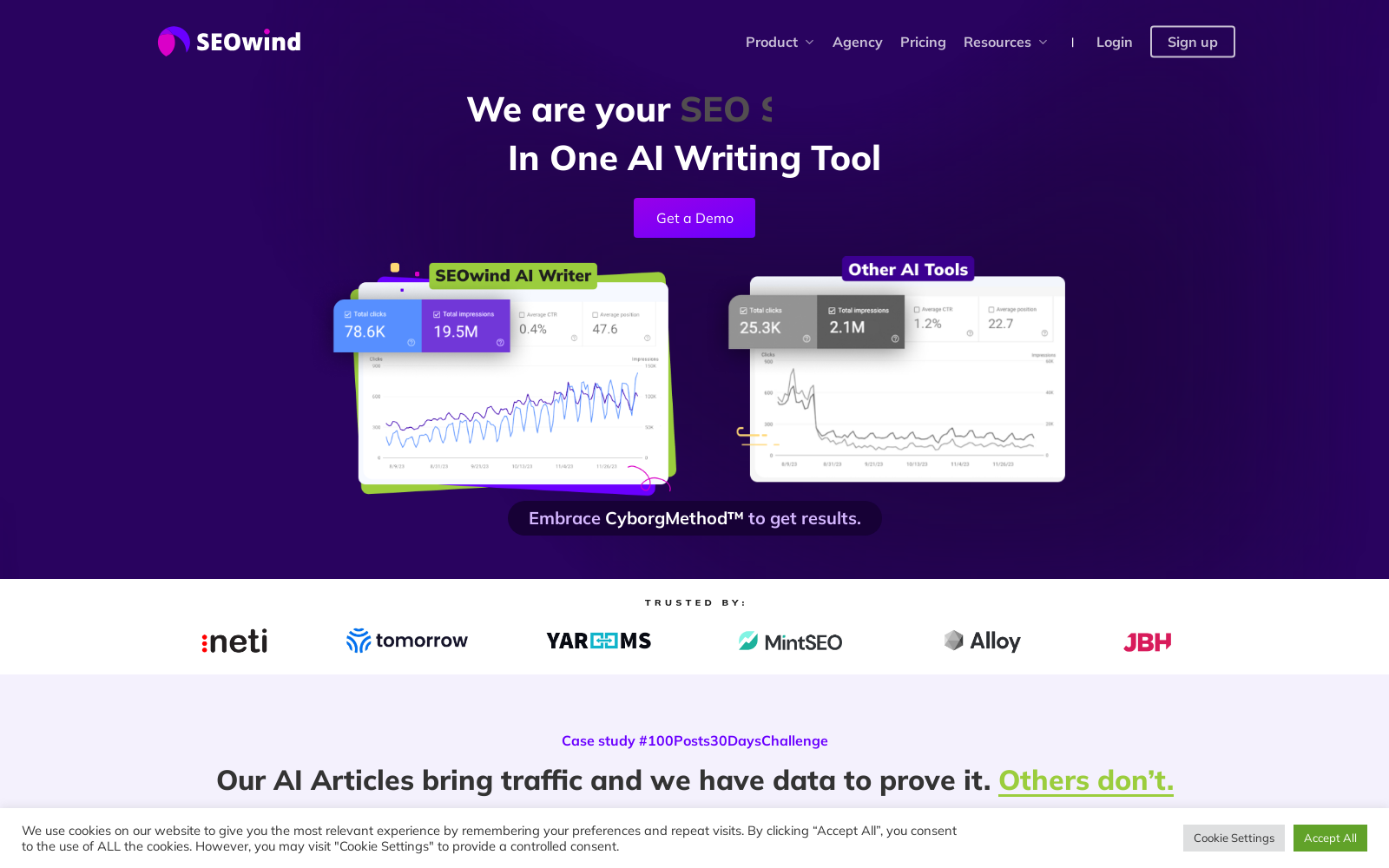 SEOwind - AI Writing Tool that drives traffic icon