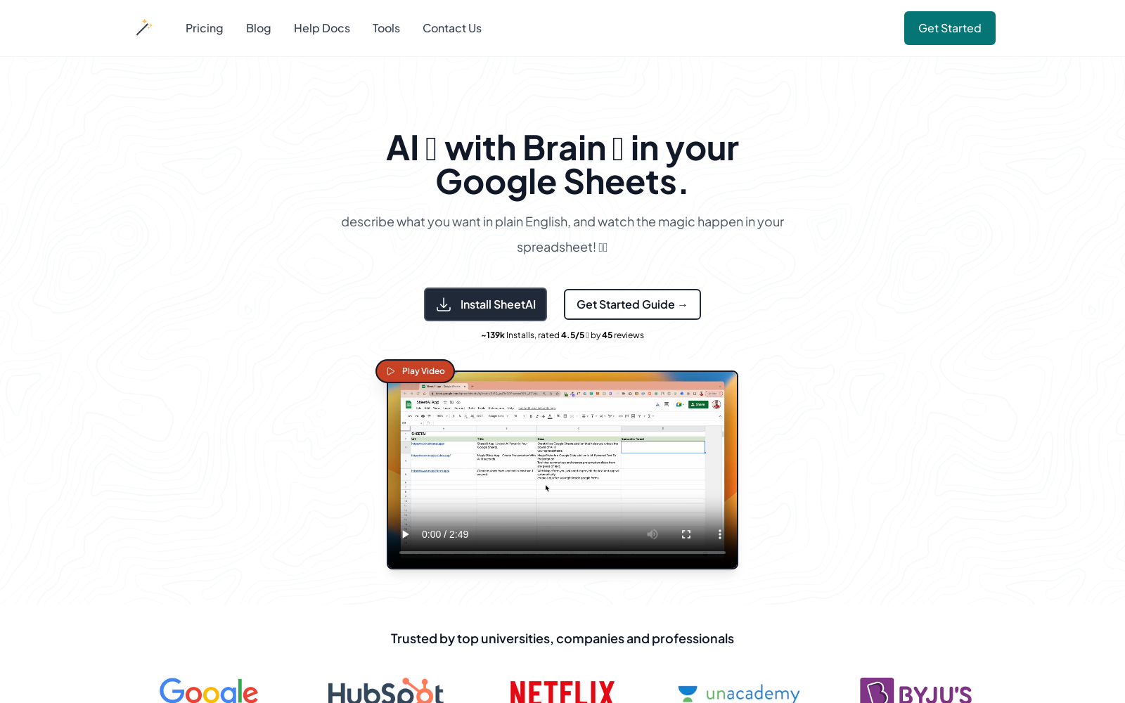 AI with Brain Inside Google Sheets