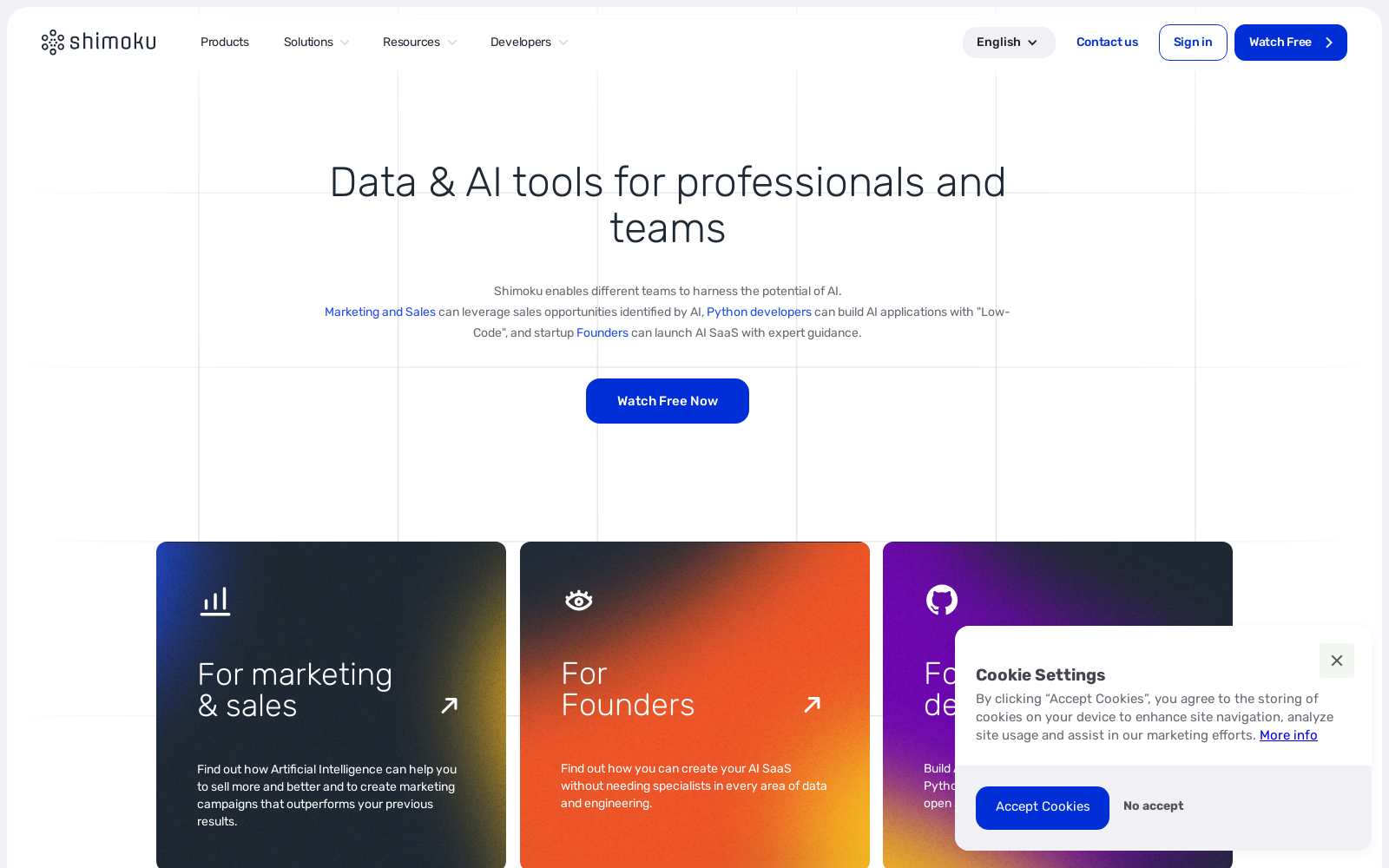 Data & AI tools for professionals and teams icon