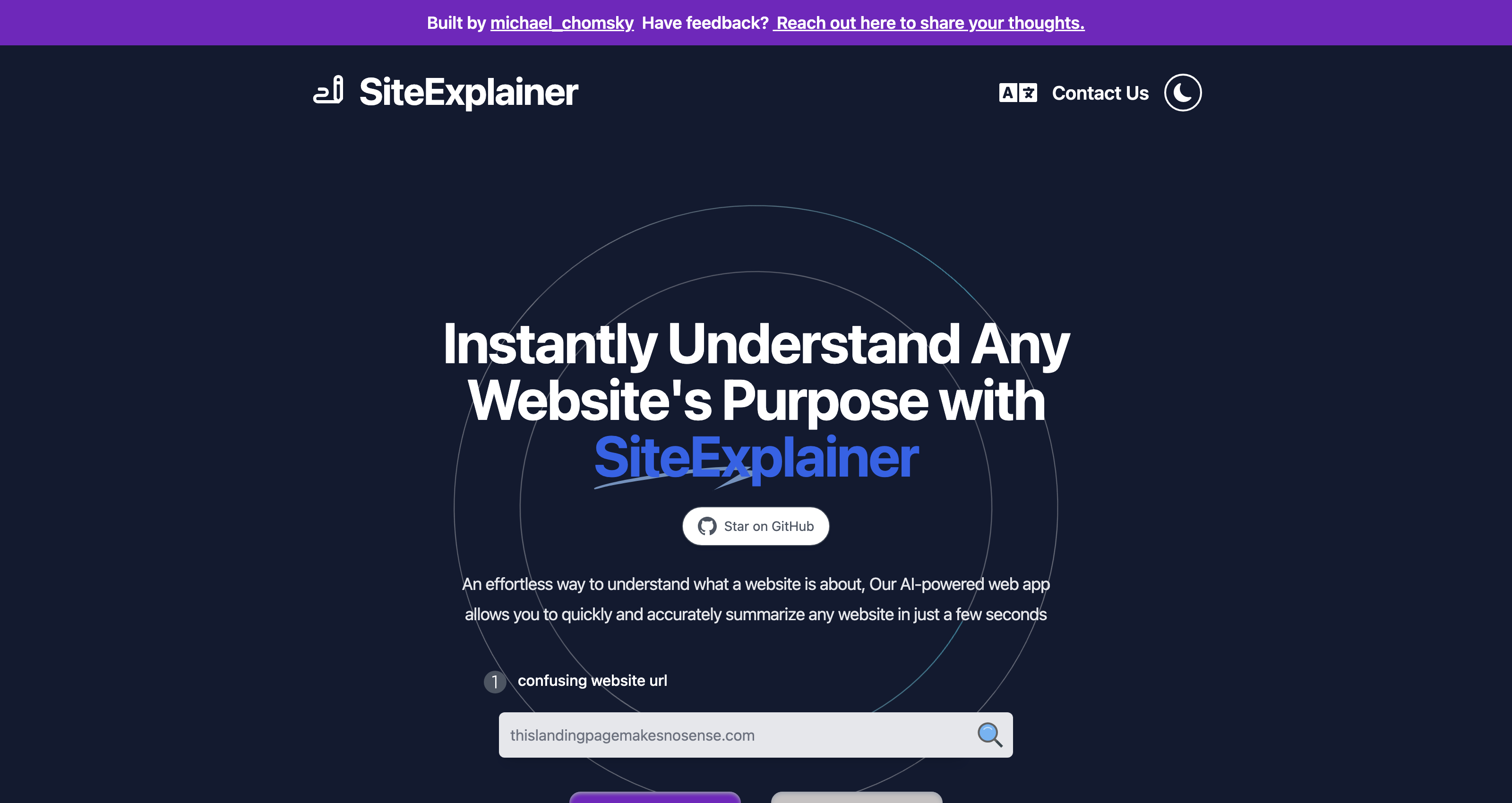 AI Landing Page Explainer