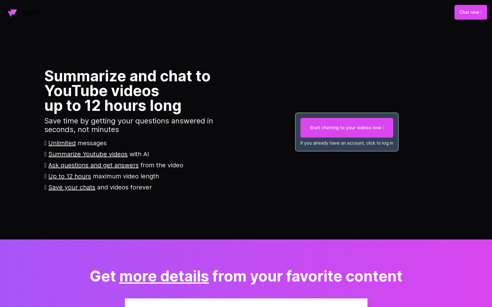 Skiptit - AI-Powered YouTube Video Summarizer - Instant Summaries icon