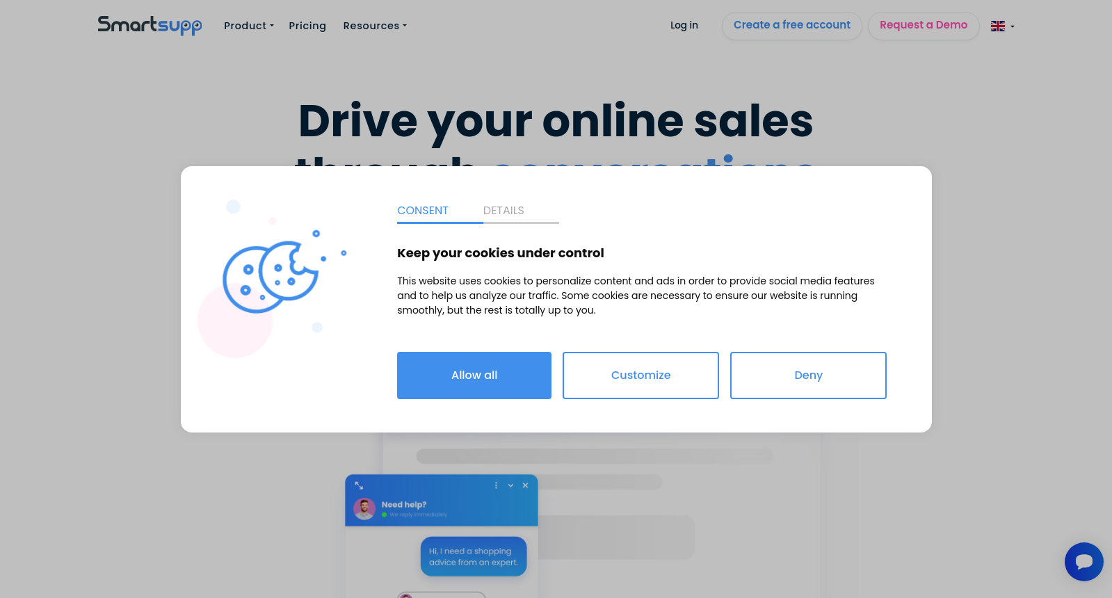 Smartsupp–Live Chat, Chatbots, Lead Gen and AI chatbots icon