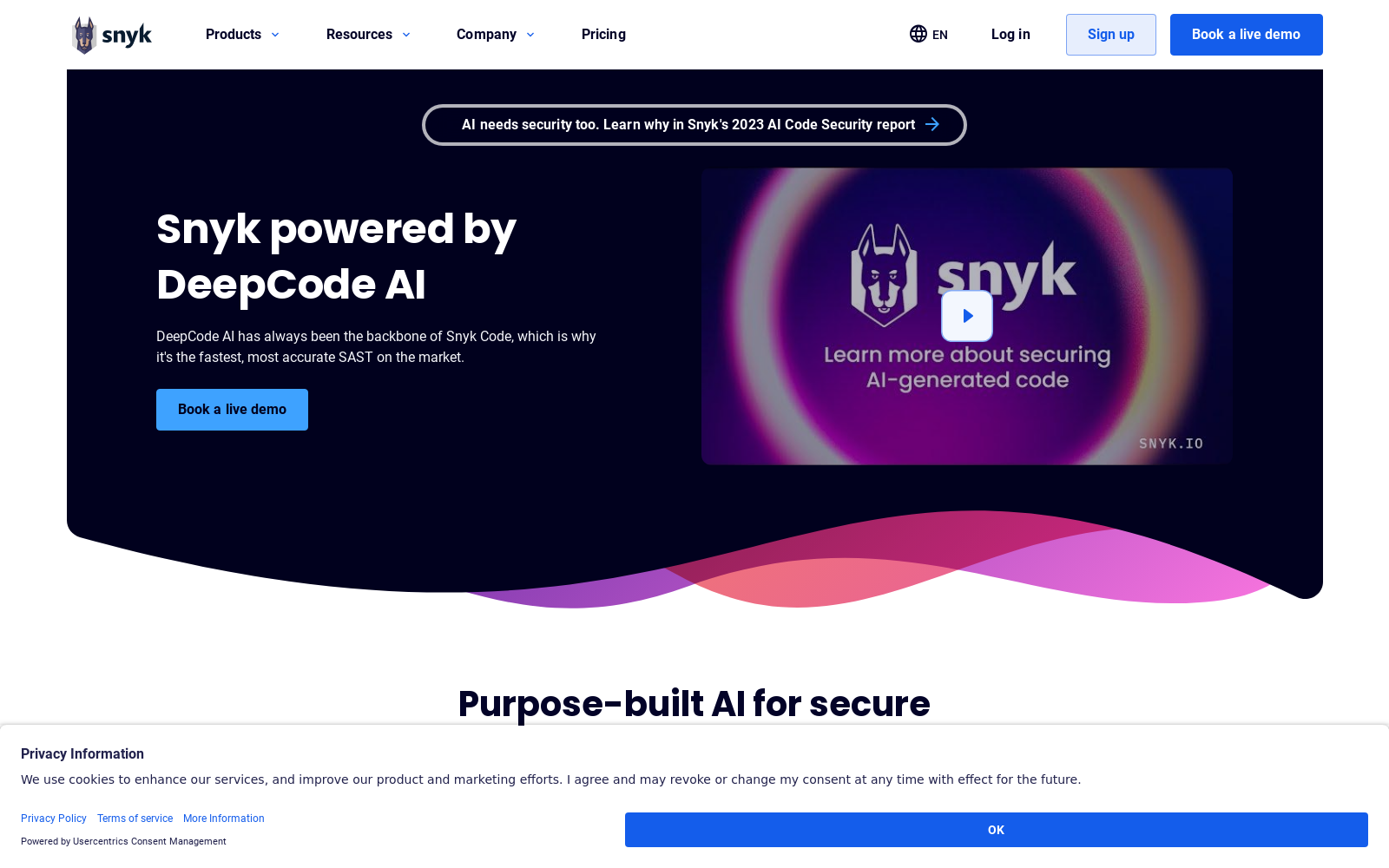 Snyk Powered by DeepCode AI | Snyk icon
