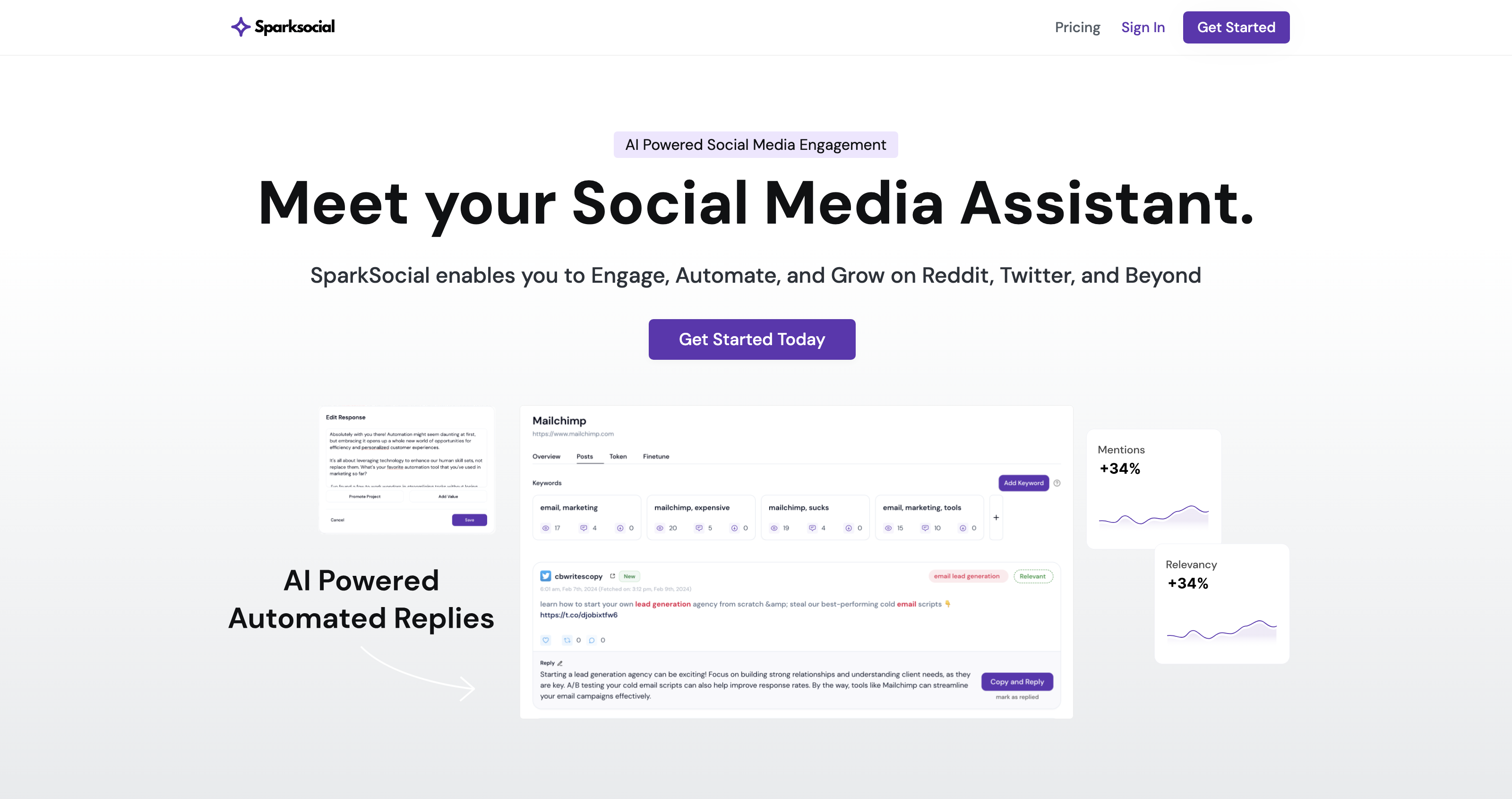 Sparksocial- Social Listening and Lead Generation using AI