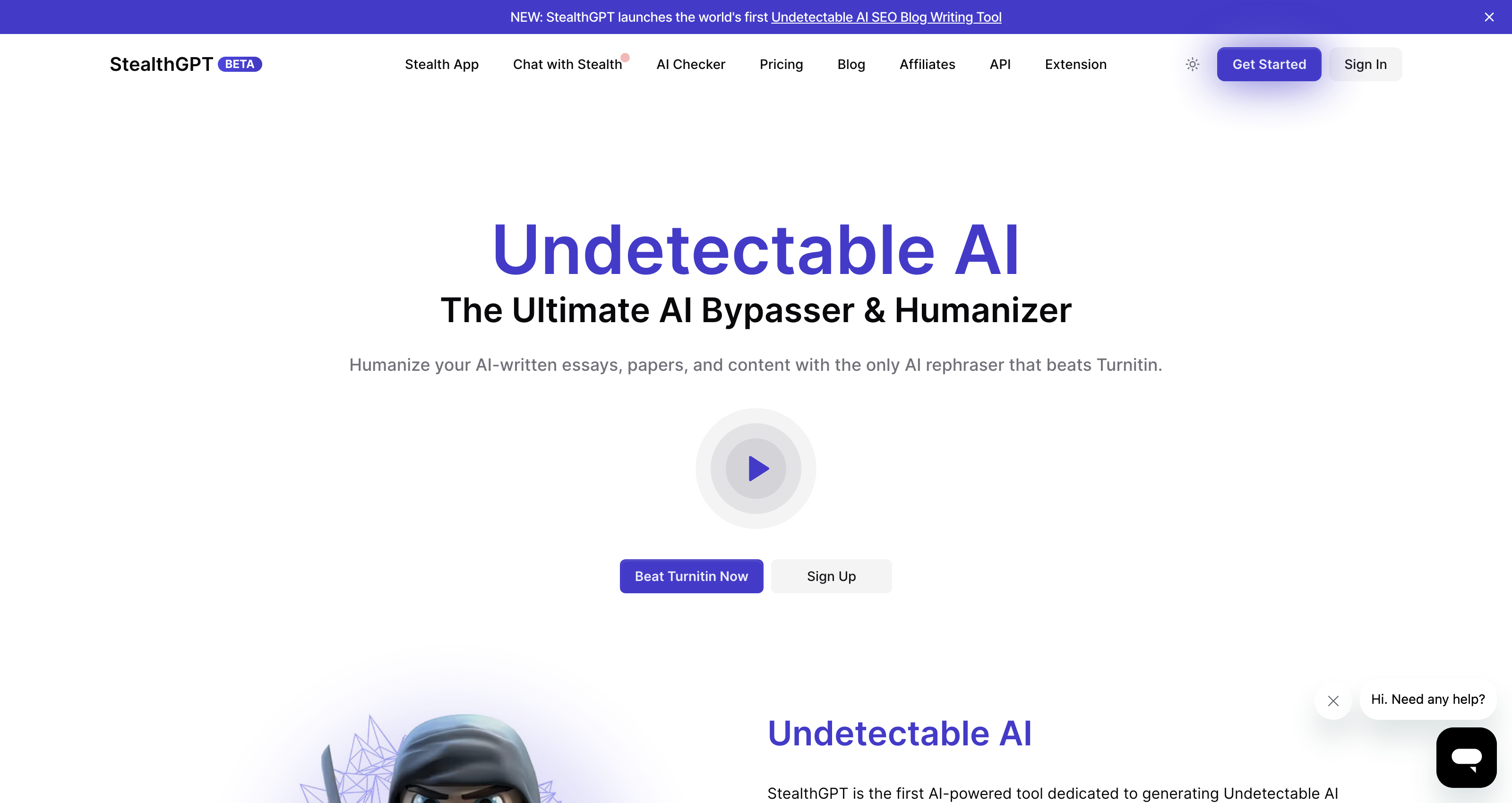 Undetectable AI: StealthGPT and Free AI Checker