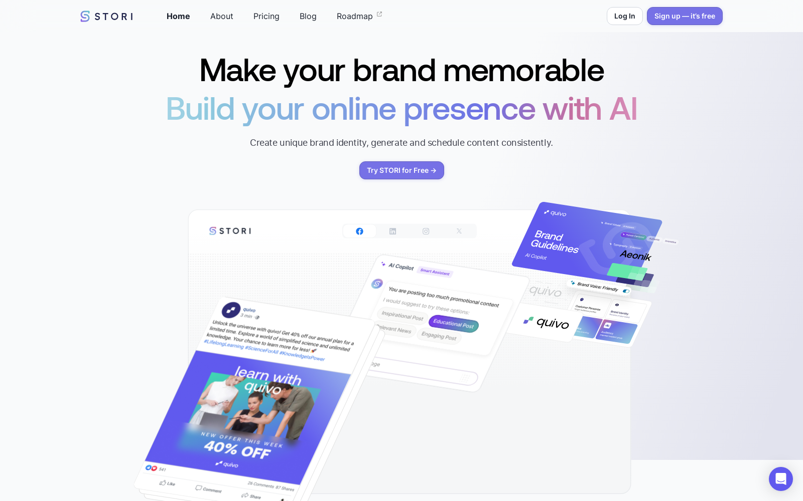 STORI | On Brand Content Creation With AI