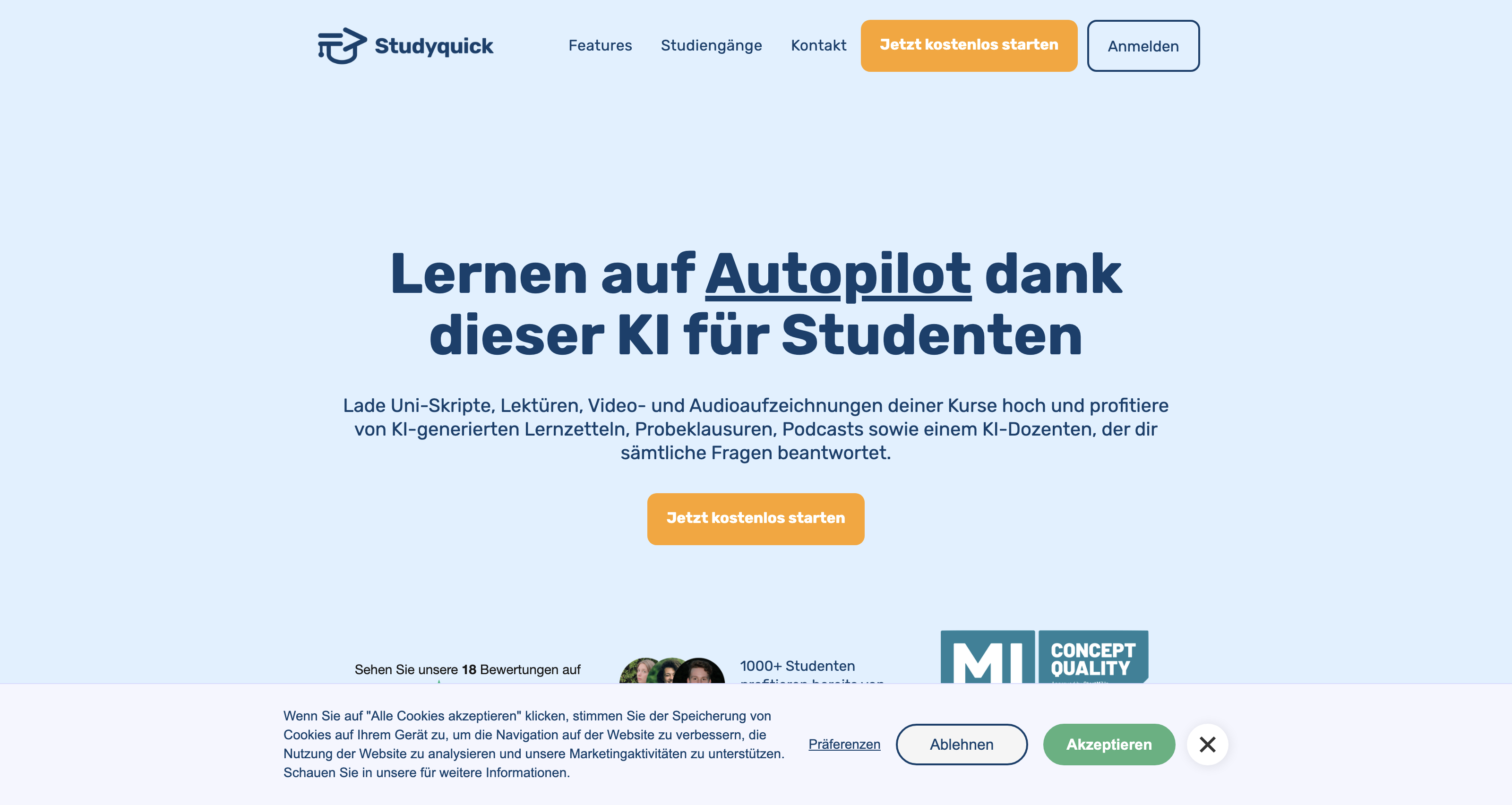 Lernaufwand halbieren dank dieser KI für Studenten icon