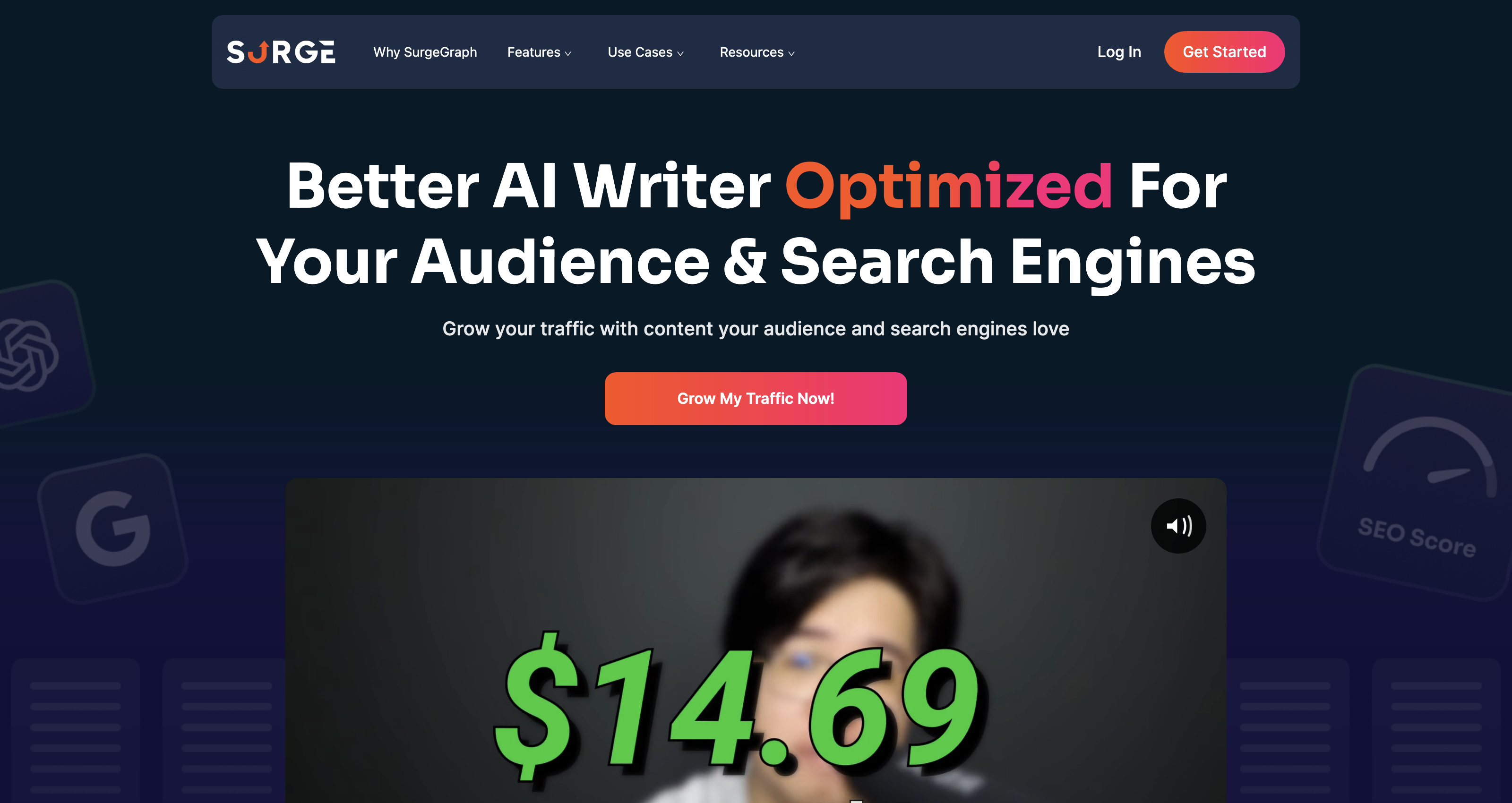 SurgeGraph - Grow Your Organic Traffic. FAST. icon