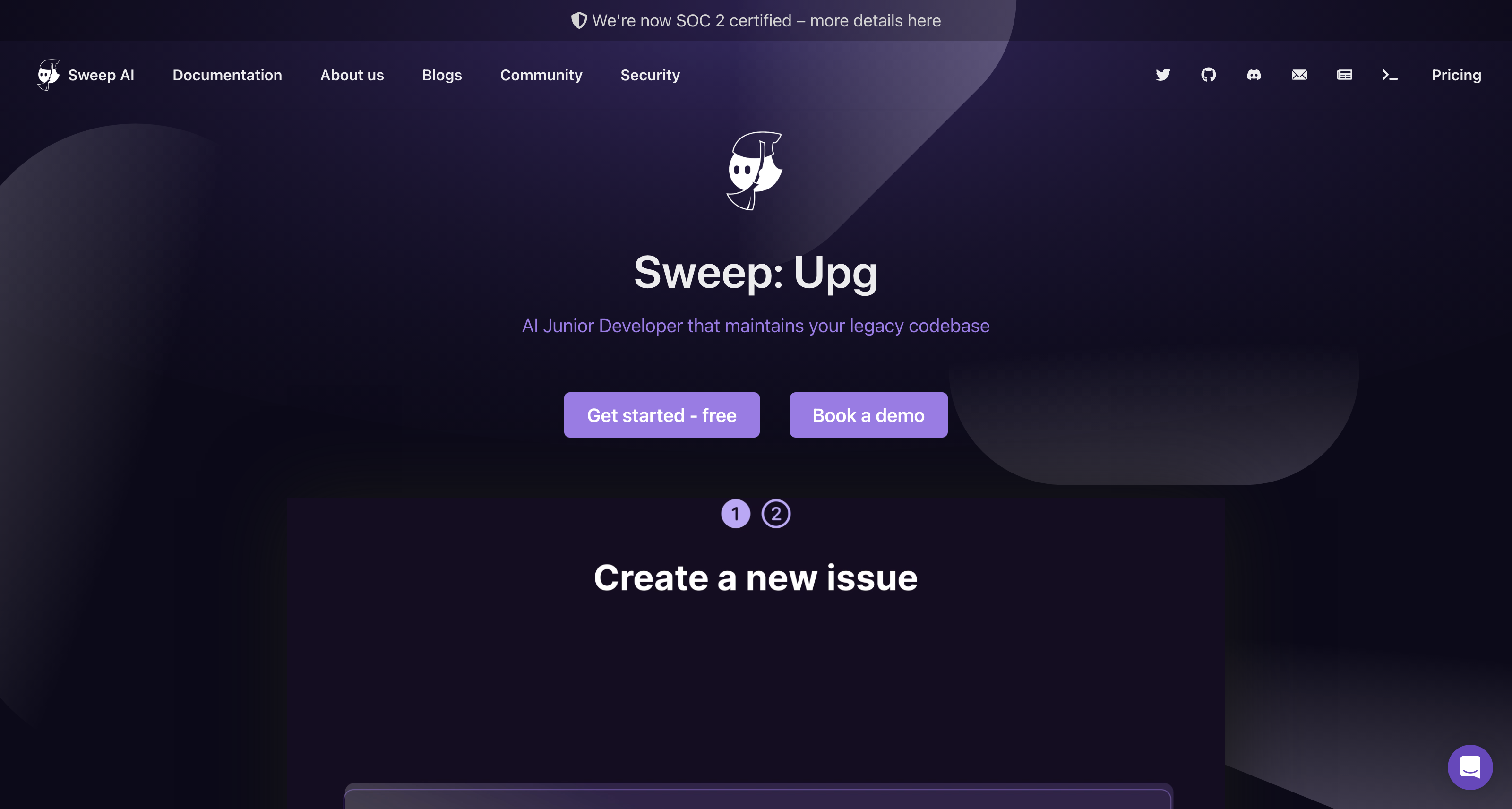 Sweep: turn bugs and feature requests into code changes. icon
