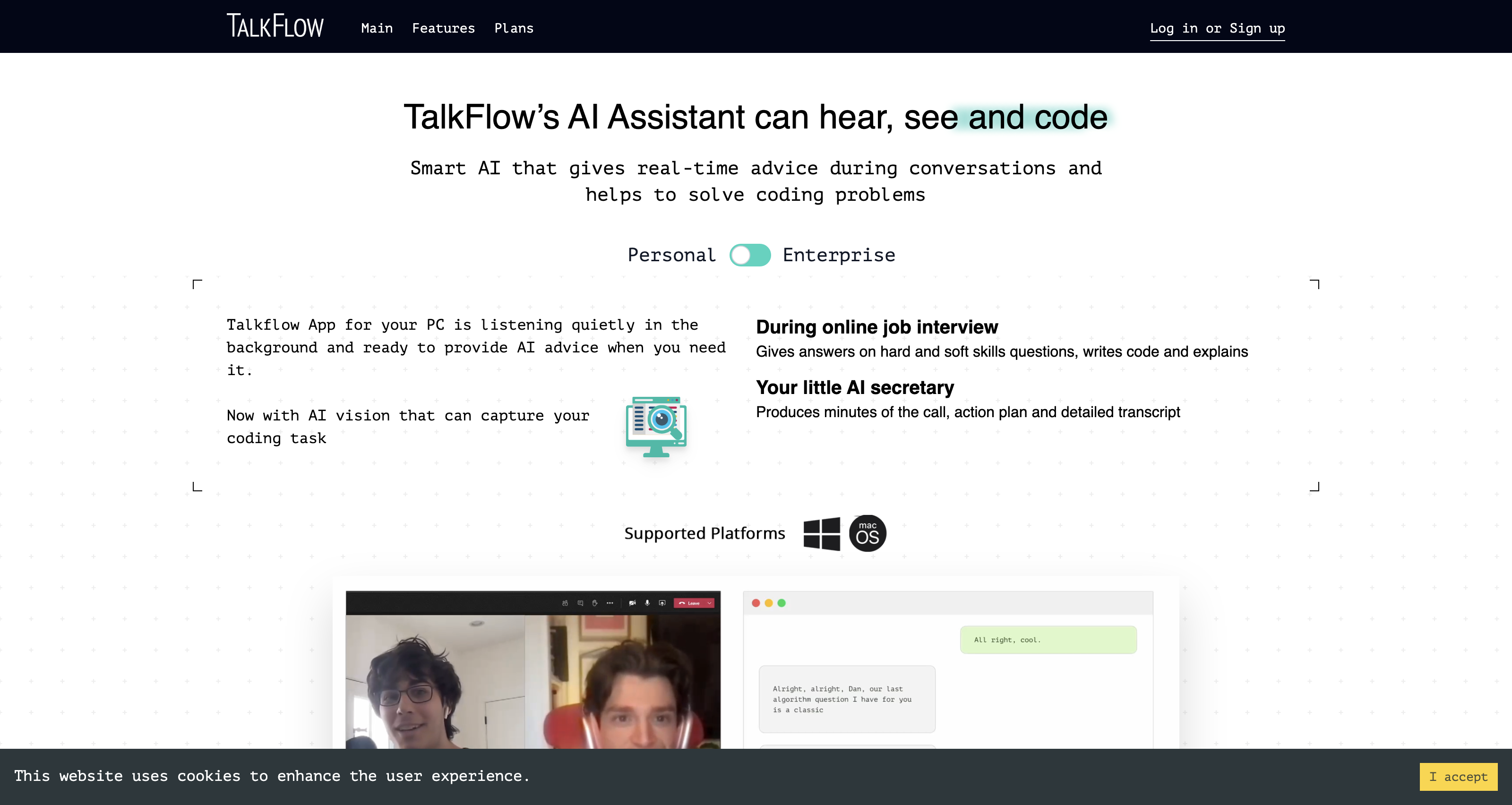 TalkFlow - AI assistant for your meetings, interviews and more