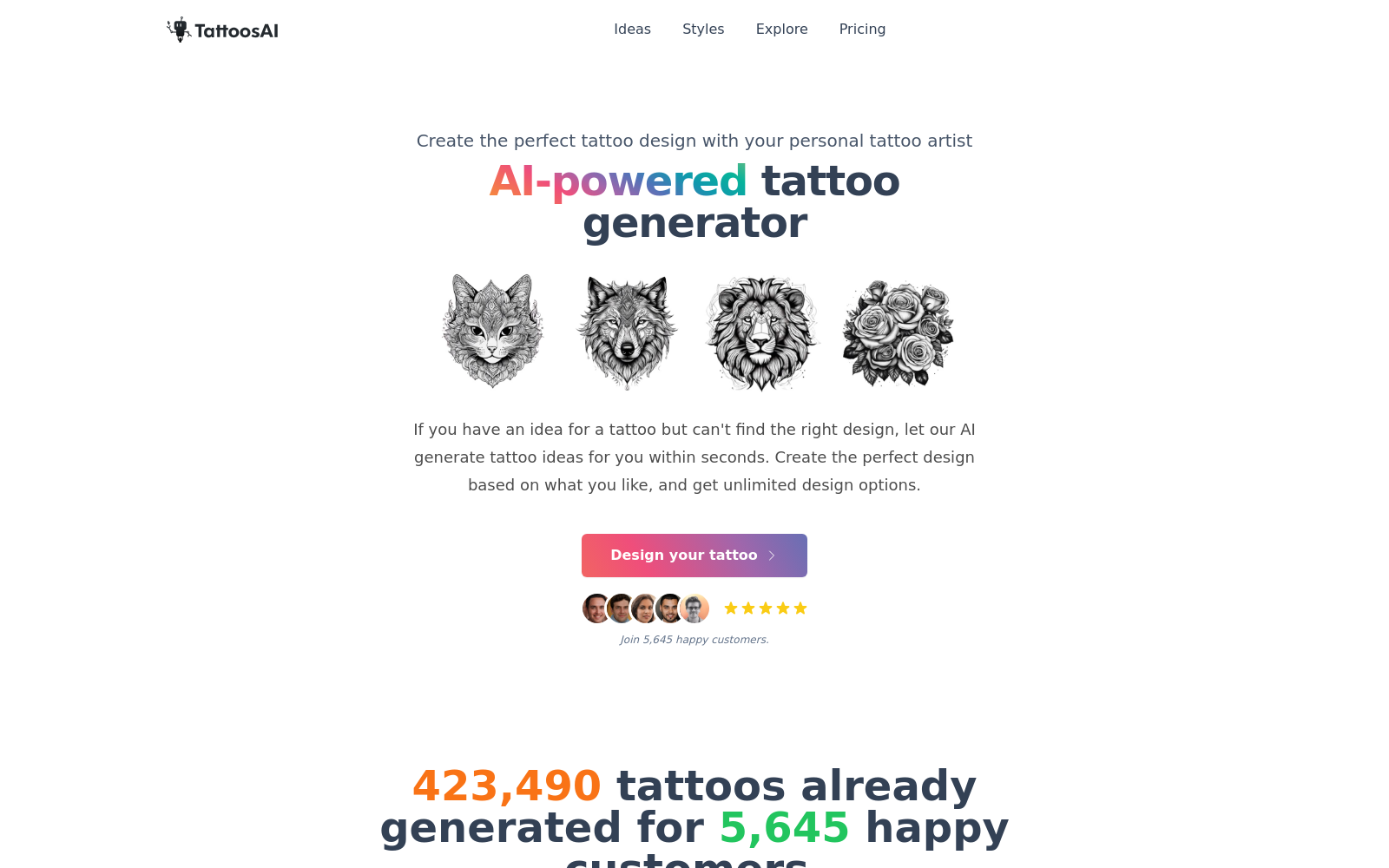 AI-powered Tattoo Generator: Your Personal Tattoo Artist