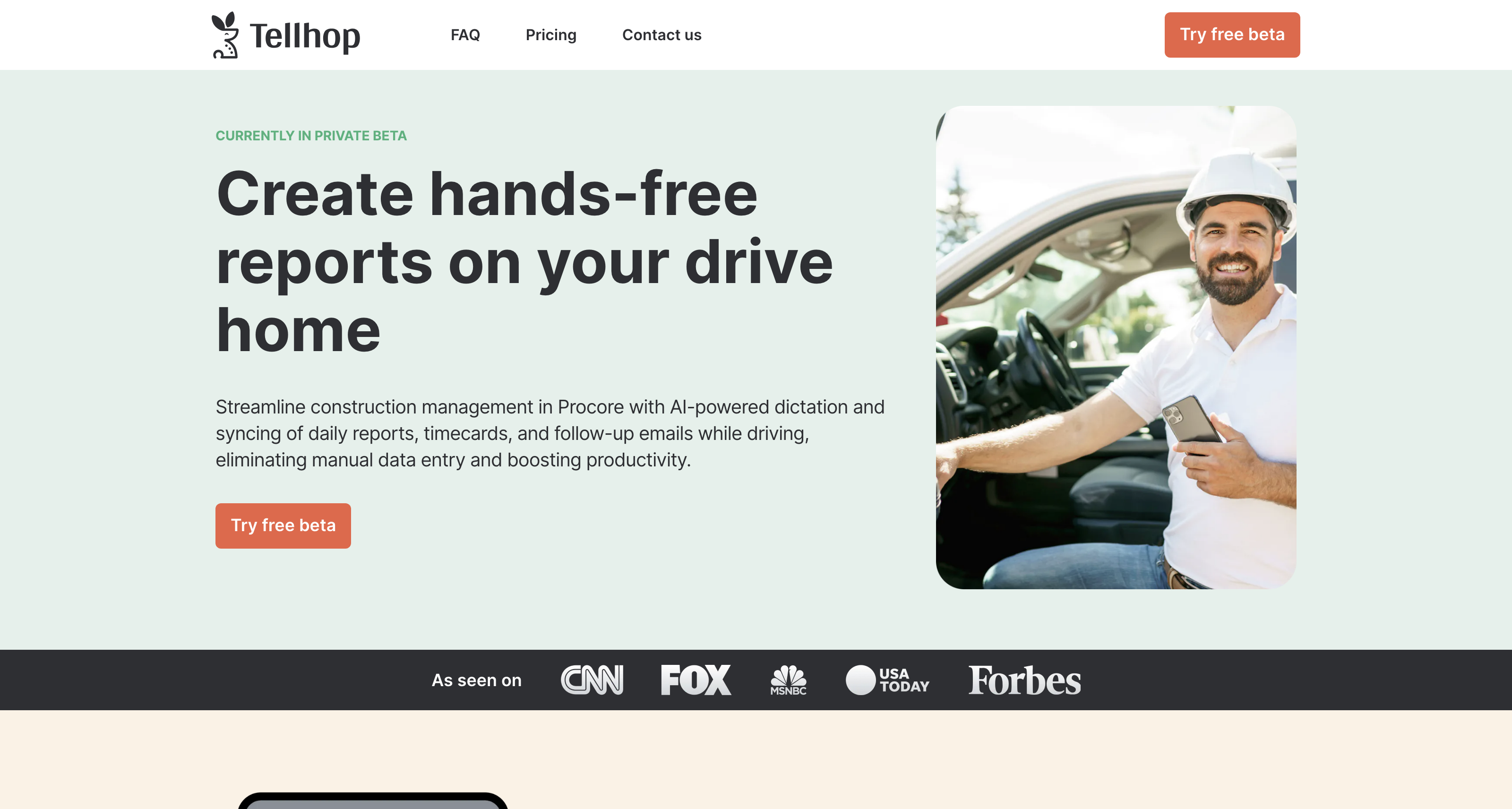 Create hands-free reports on your drive home | Tellhop icon