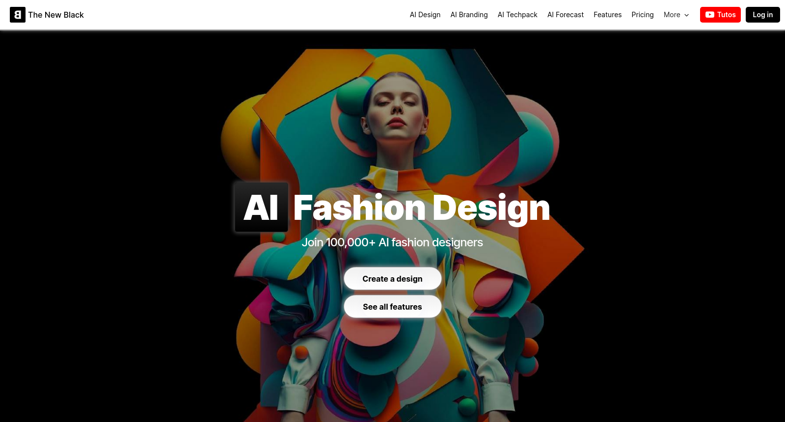 The New Black | AI Clothing Fashion Design Generator