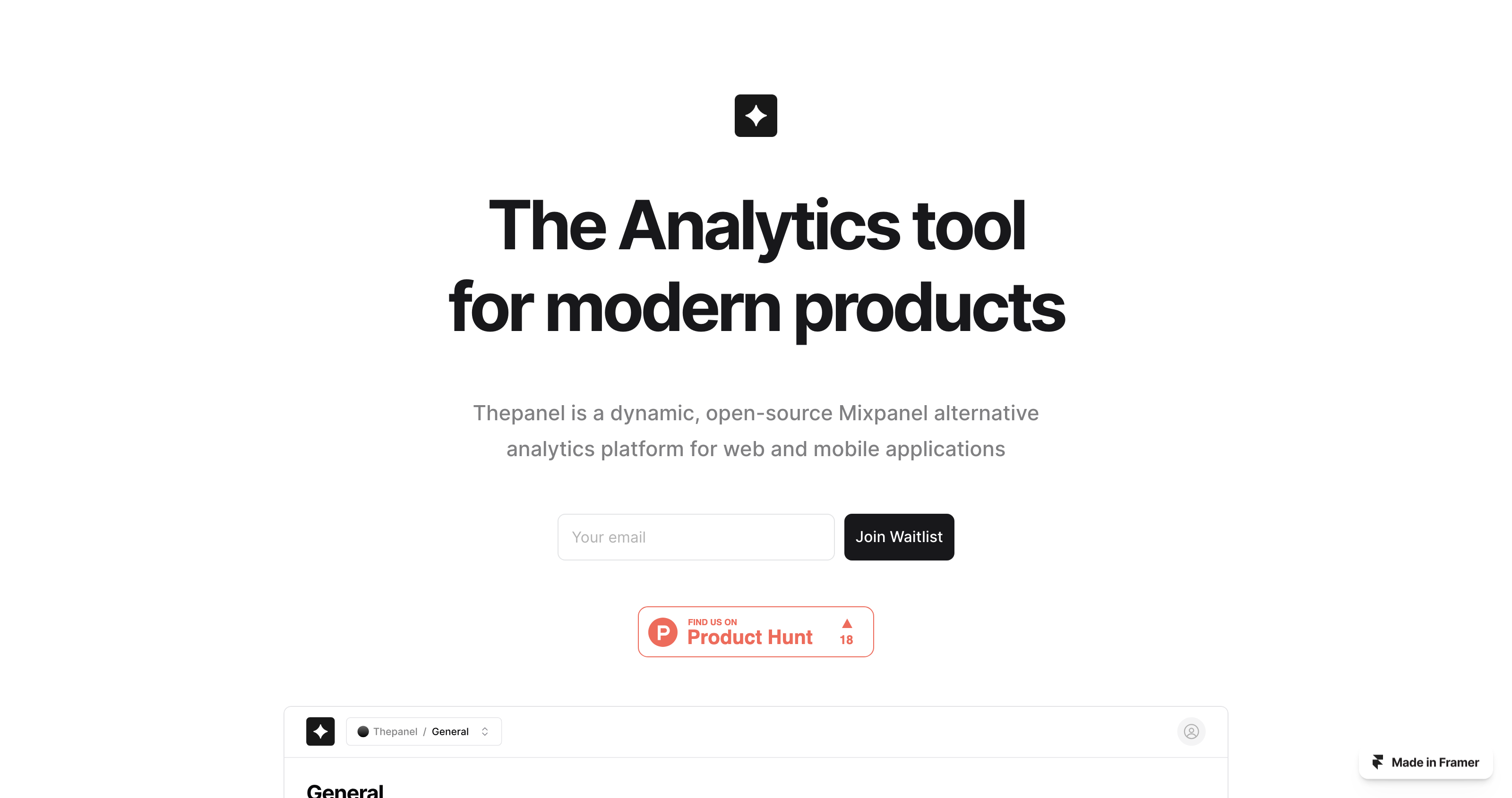 Thepanel – analytics tool for modern products
