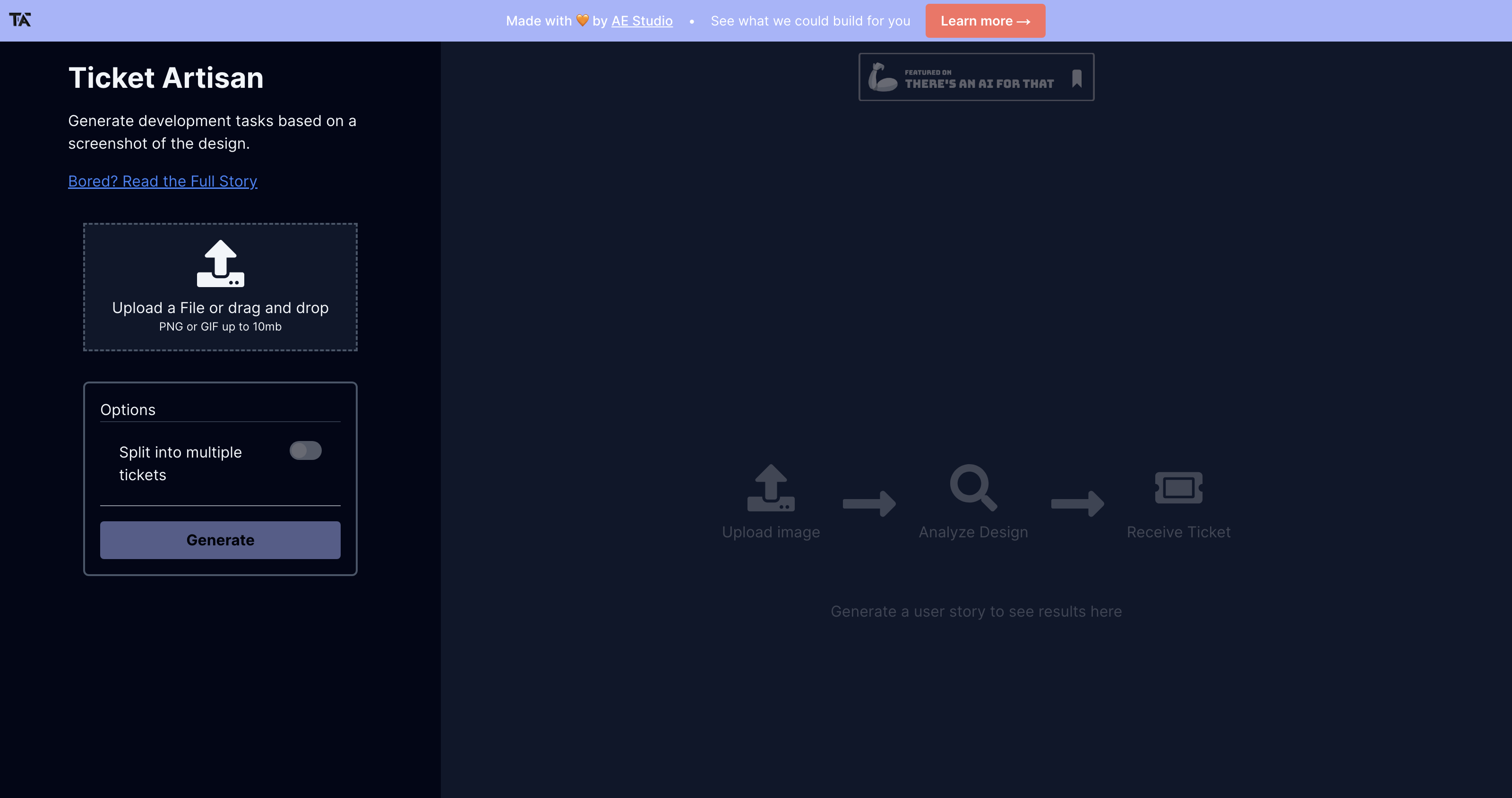 Ticket Artisan - Turn Your Designs into Development Tickets
