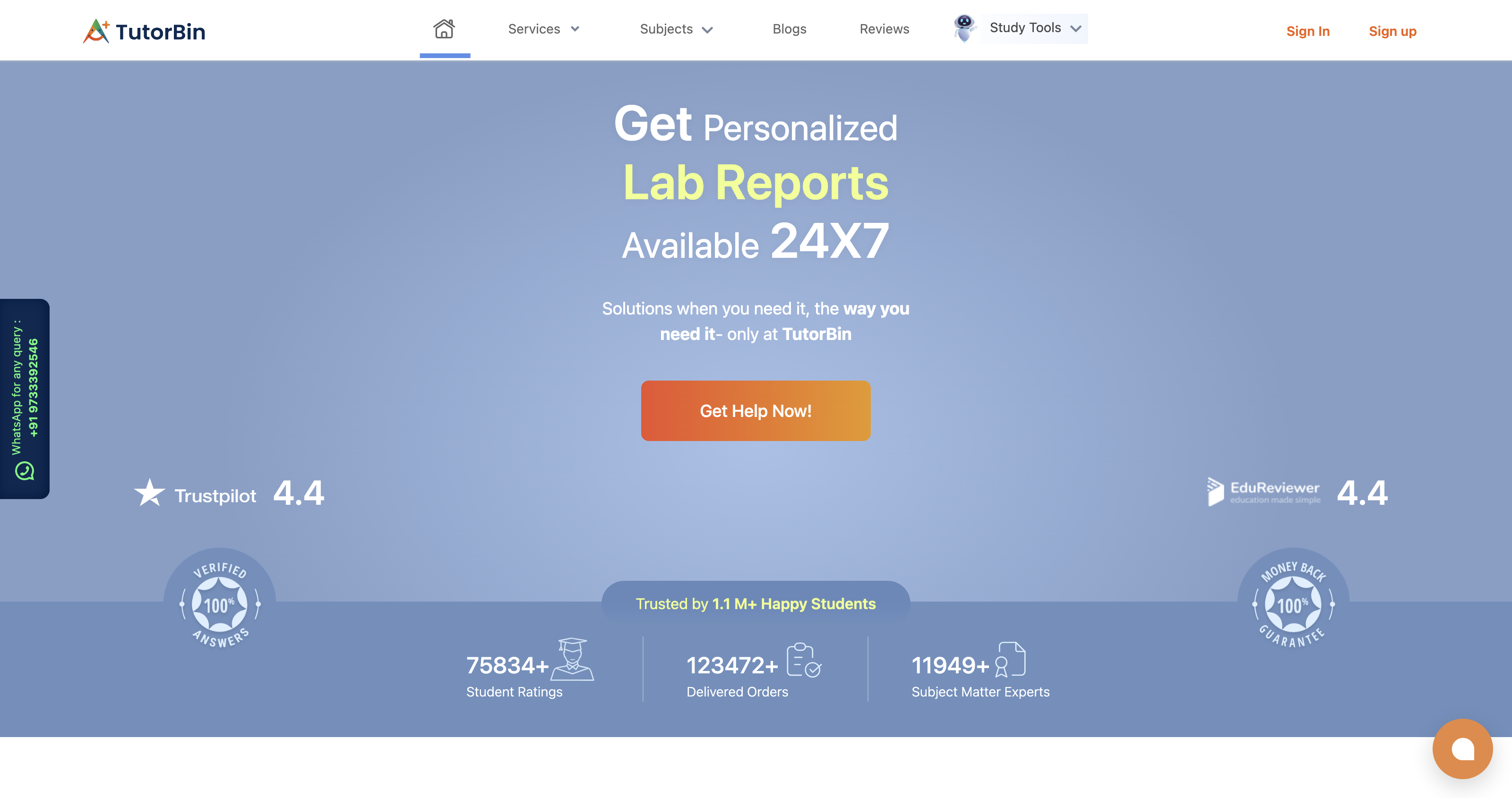 Homework Help - Best Homework Helper Experts Available 24/7 | TutorBin
