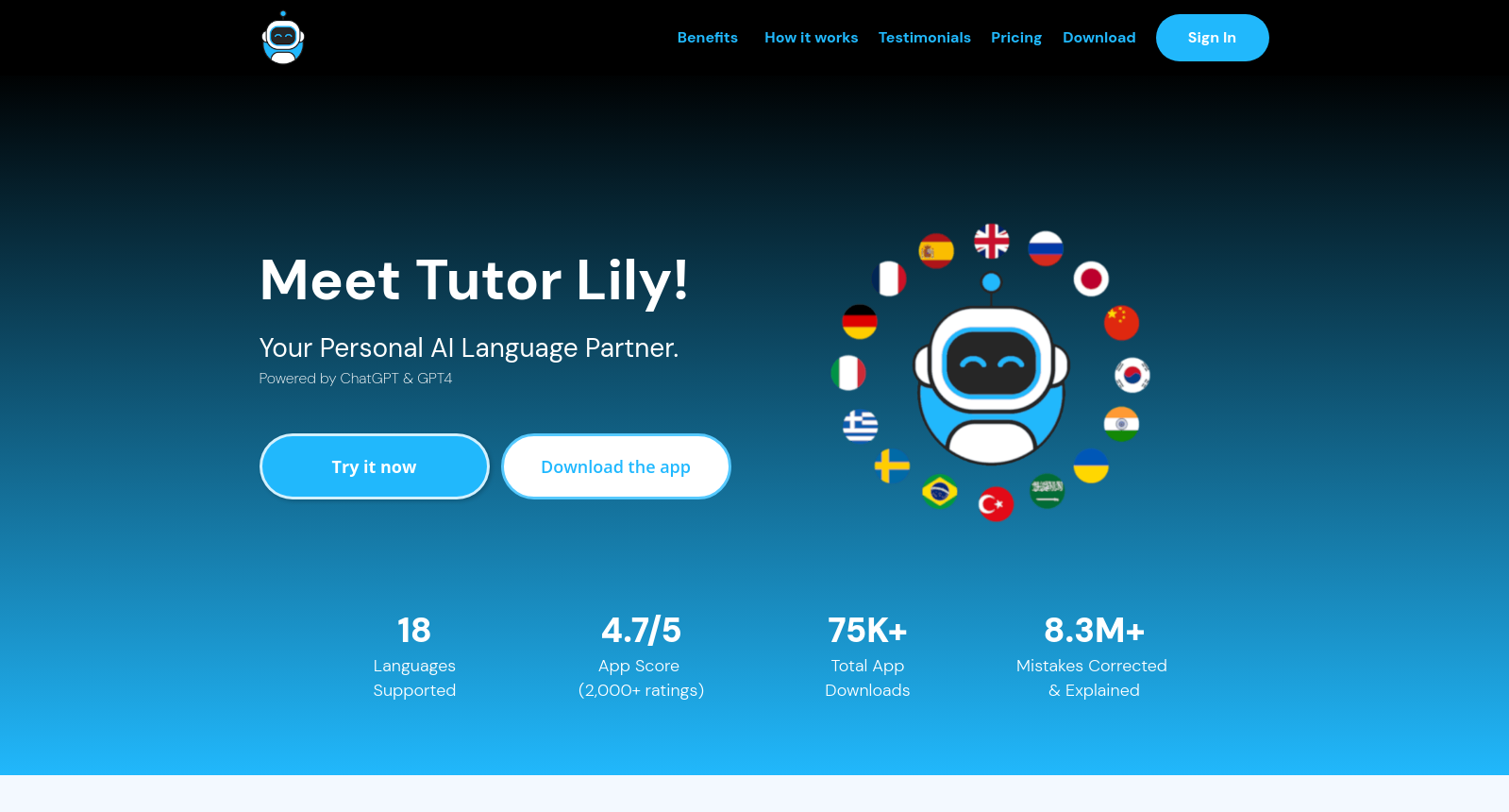 Tutor Lily, your AI-Powered Language Partner icon