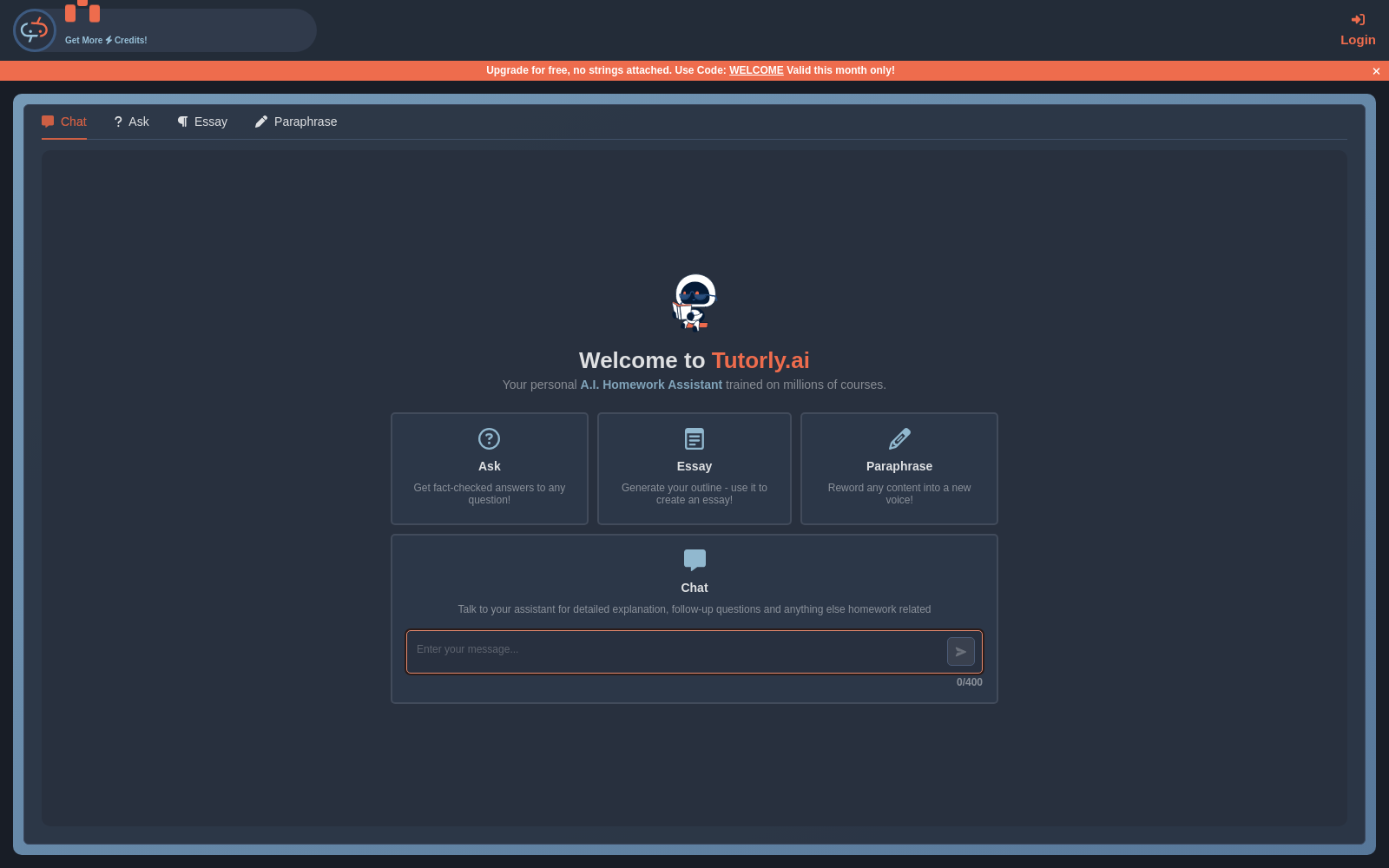 Tutorly.ai | Need help with homework?