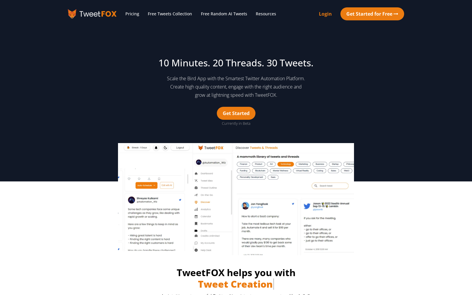 TweetFox - Home