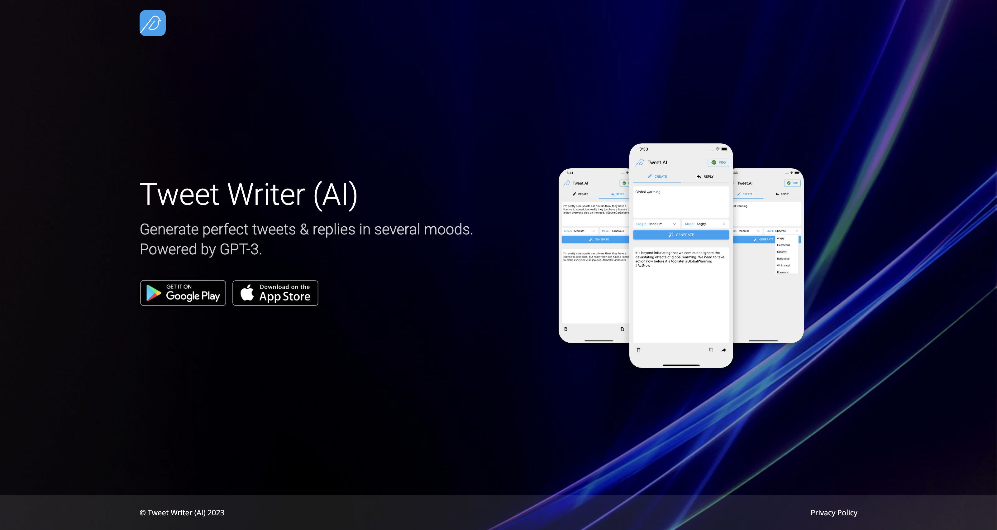 Tweet Writer (AI) - Generate perfect tweets & replies