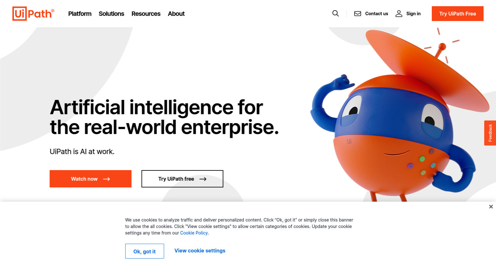 AI at work-The Business Automation Platform™-Leader in RPA, AI & Automation | UiPath