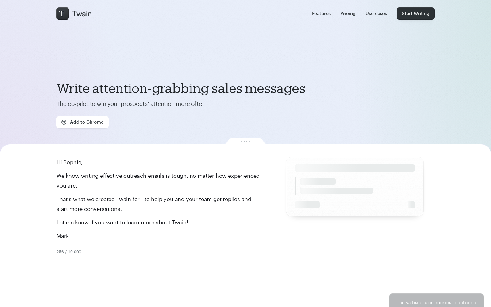 Twain - AI communication assistant for outreach icon