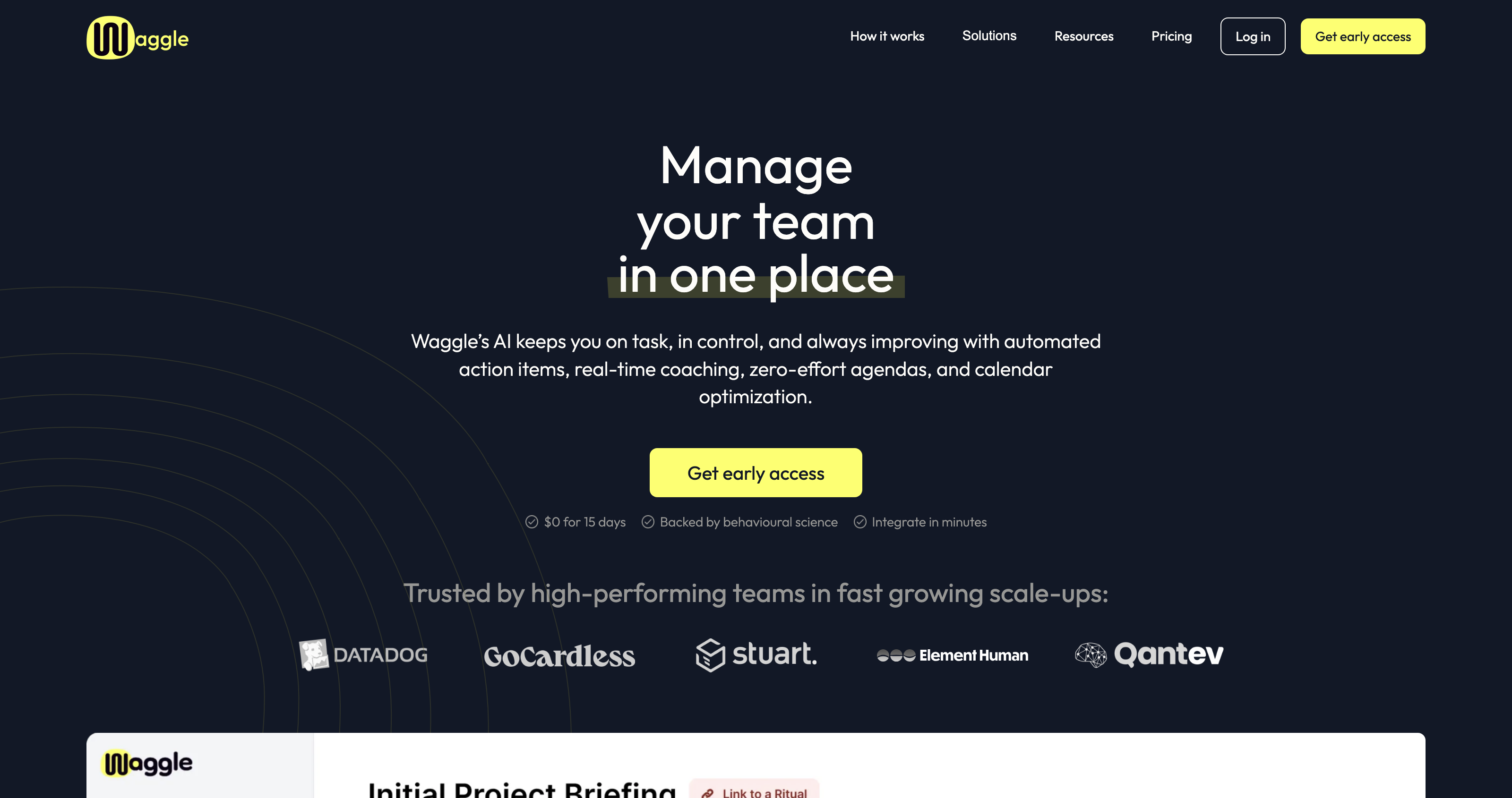 Waggle | Your AI-Copilot for Managing Remote Teams