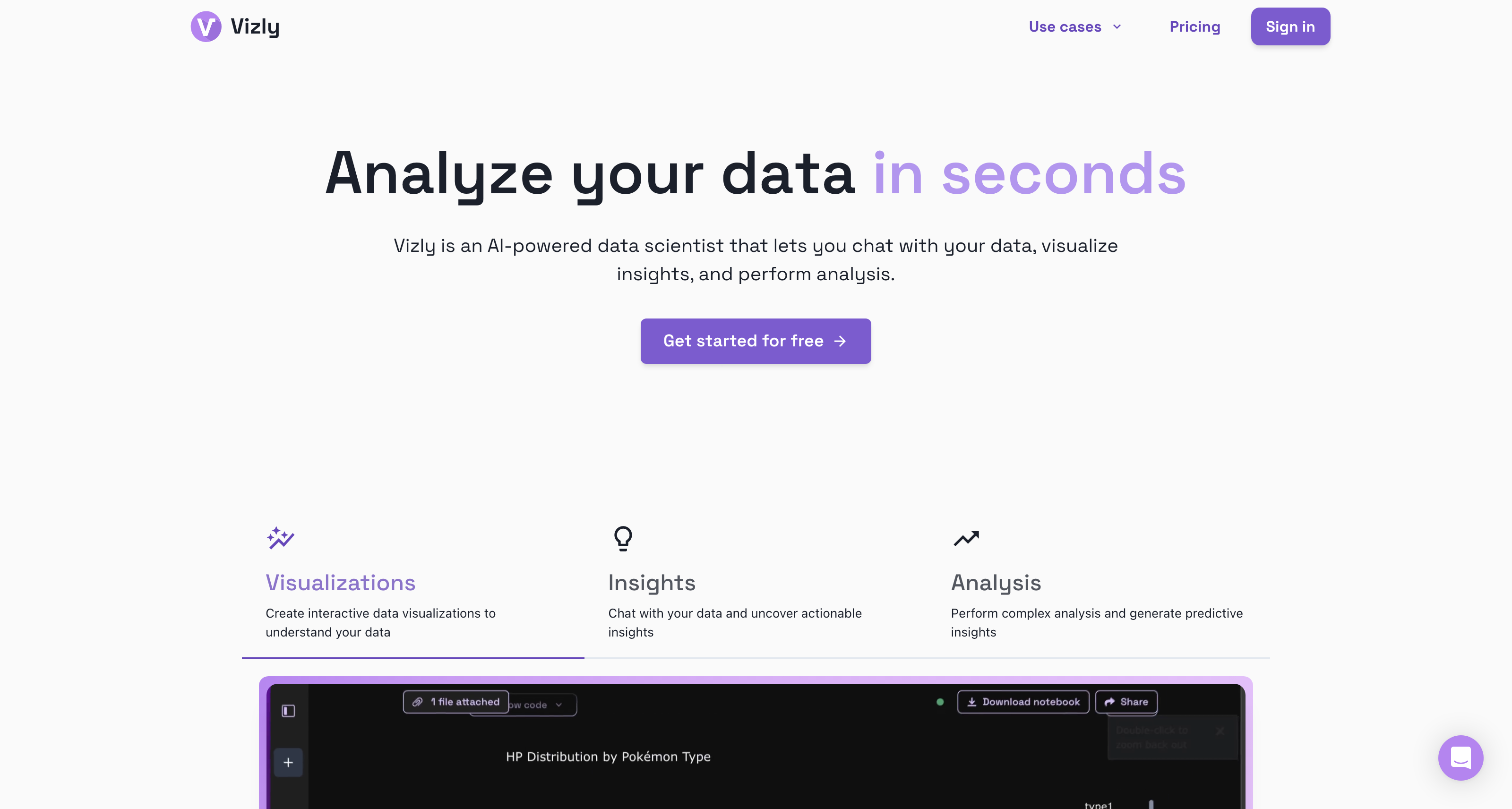 Vizly: AI-powered data analysis icon