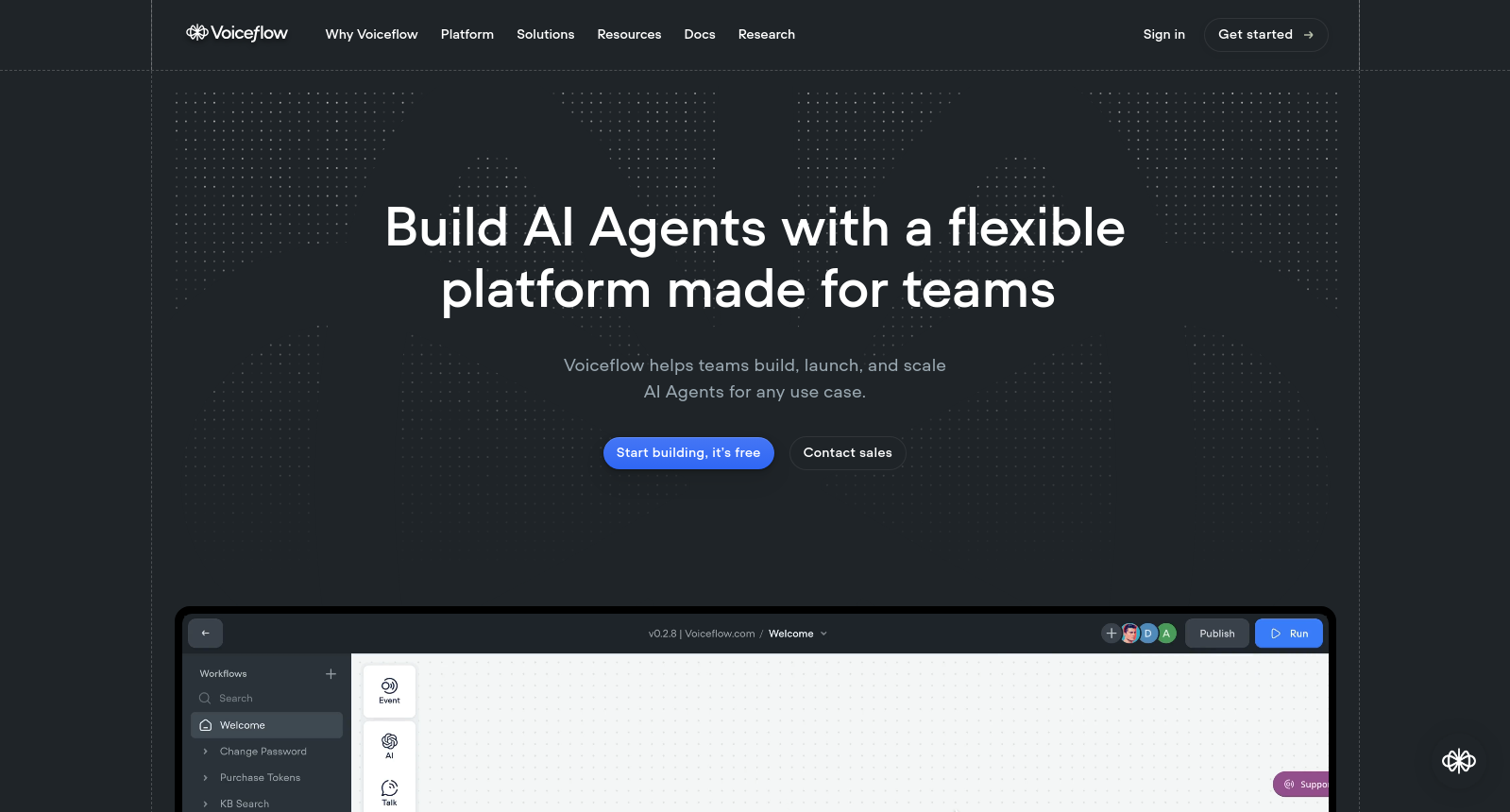 The collaborative platform to build AI agents