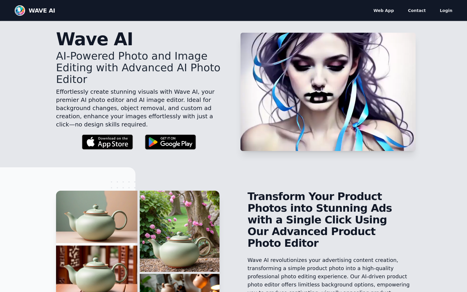 WaveAI - Advanced AI Photo Editor | Wave AI icon