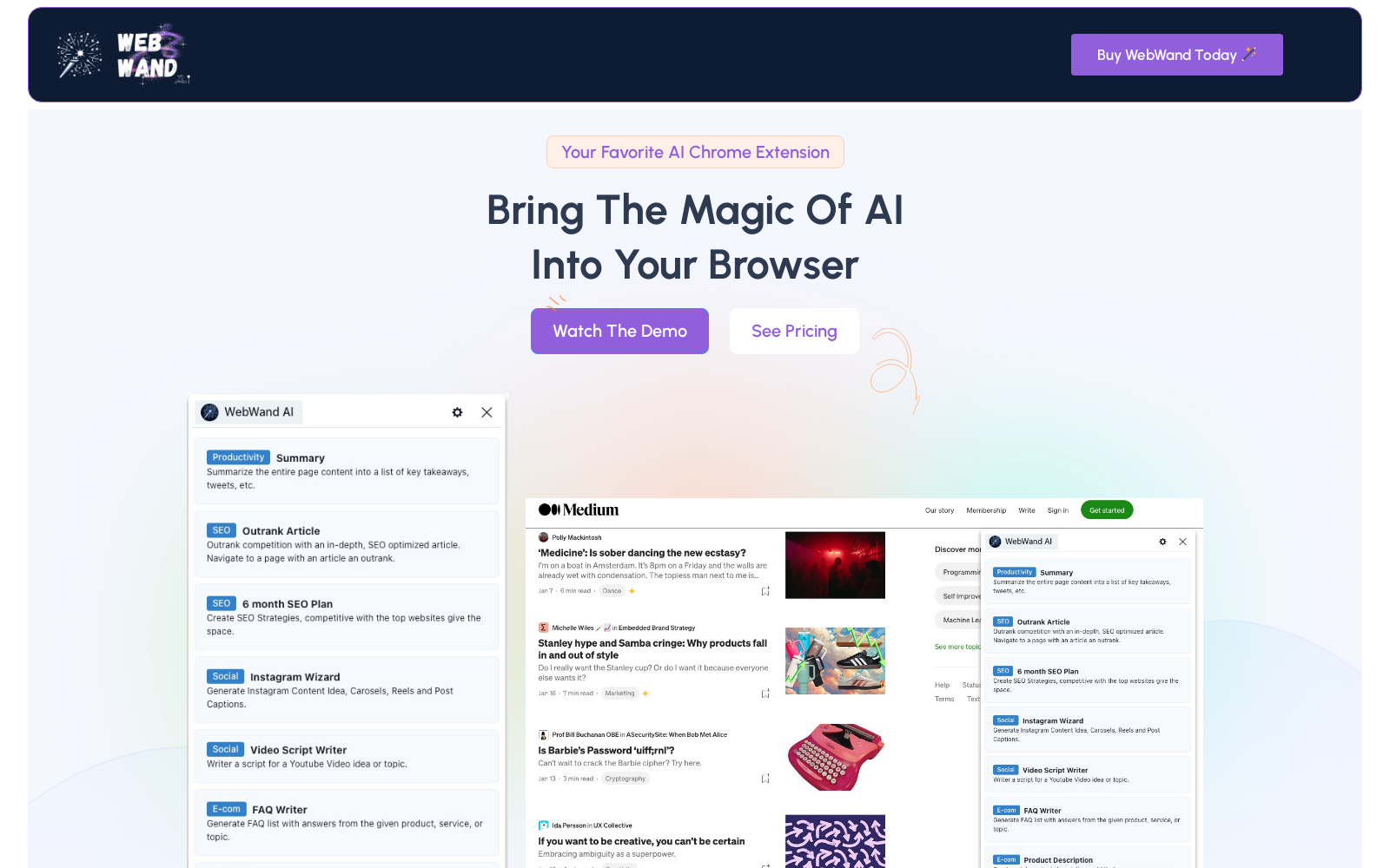 WebWand AI 🪄 - WebWand AI